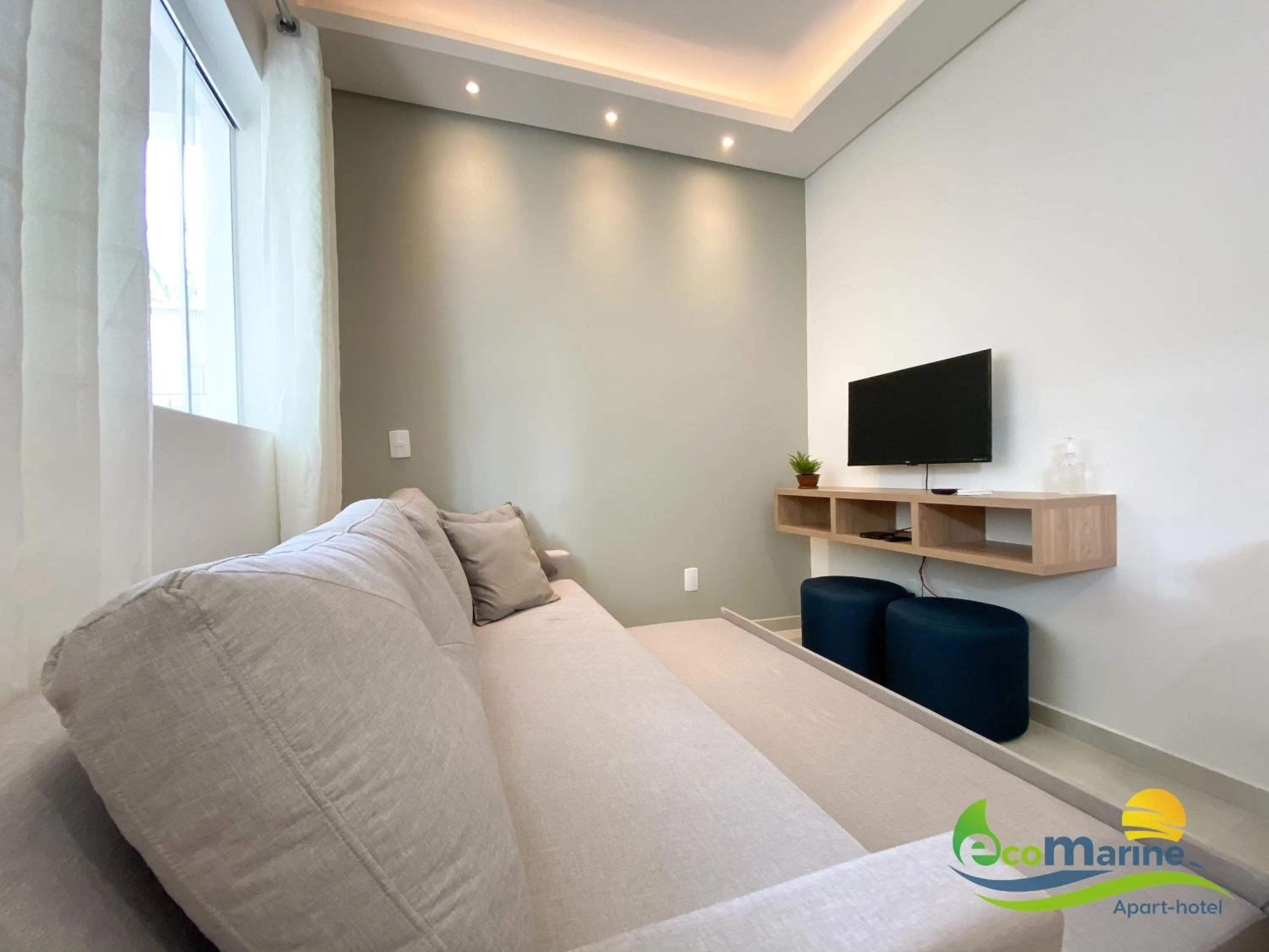 Communal lounge/ TV room in Ecomarine Apart-hotel 800 m Beto Carrero