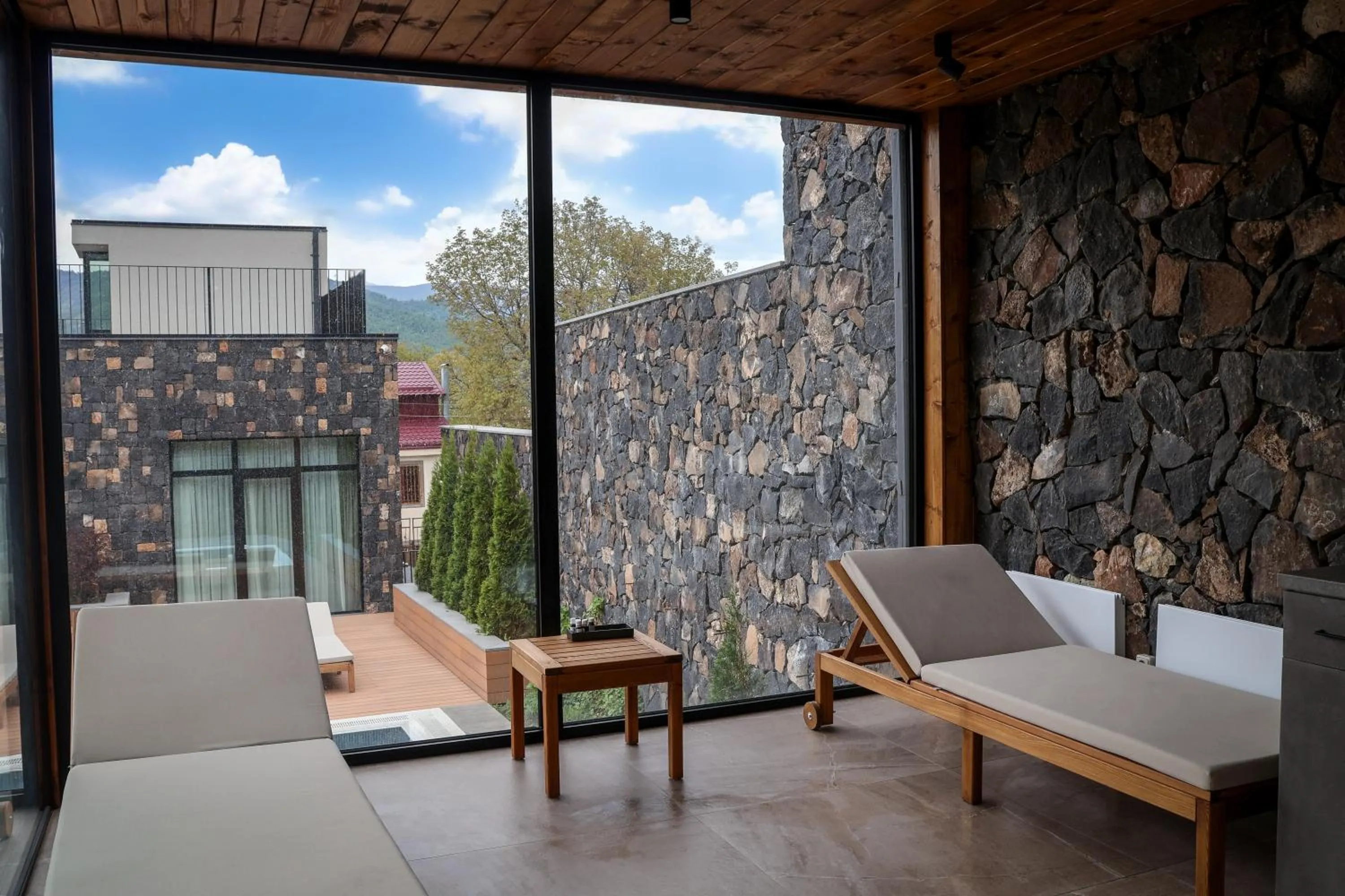 Sauna in Dilijani Tun Hotel & Restaurant