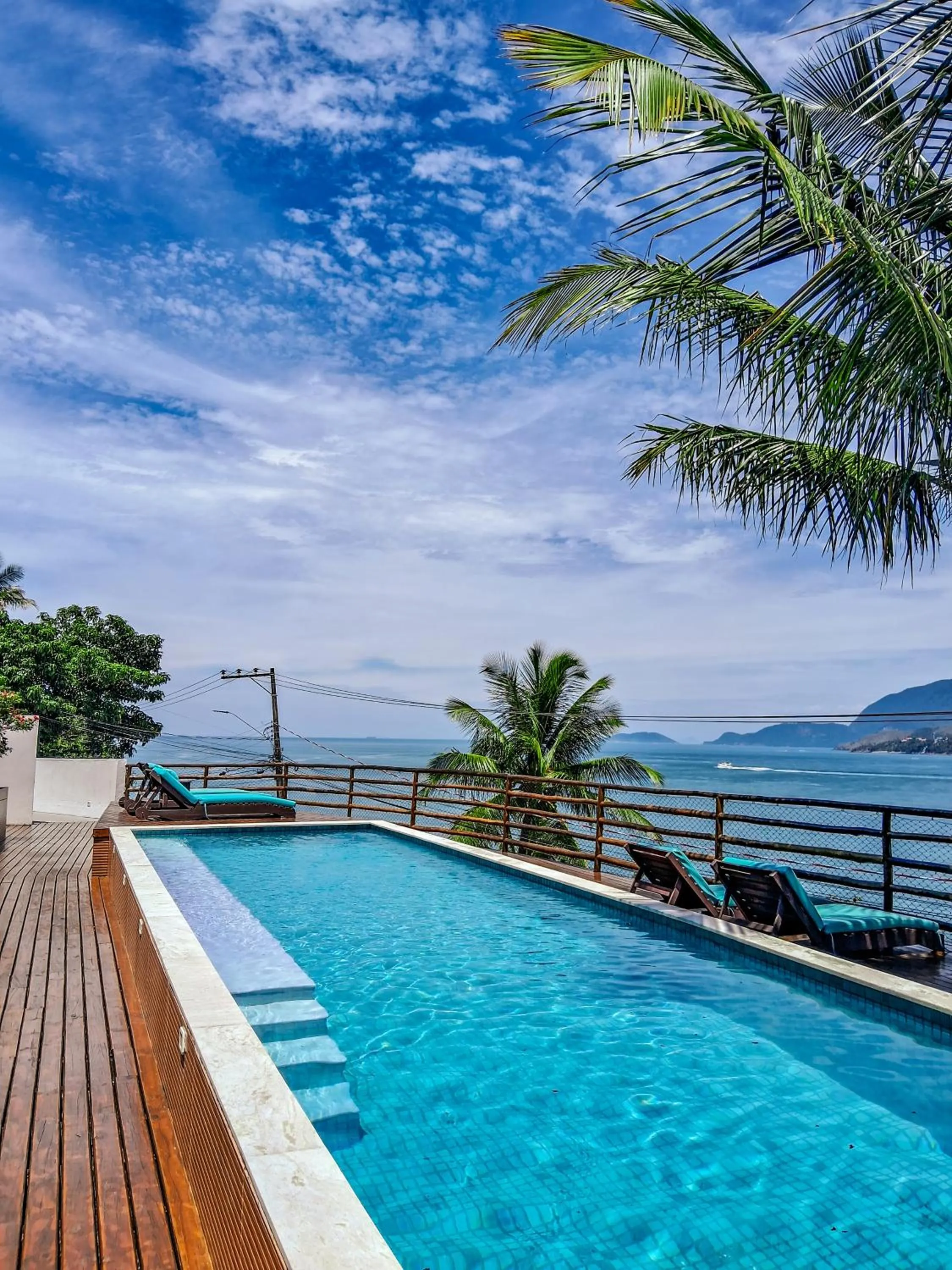 Pool view in Residencial Solariun Ilhabela
