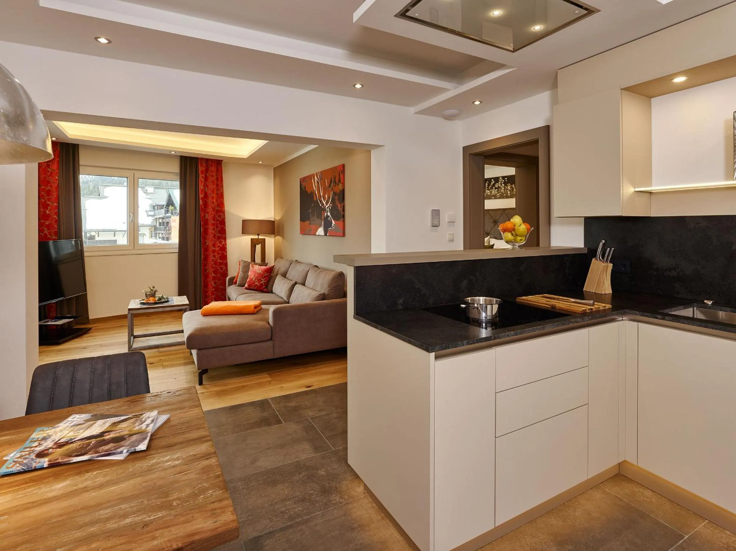 Living room in A-VITA Viktoria & A-VITA living luxury apartments