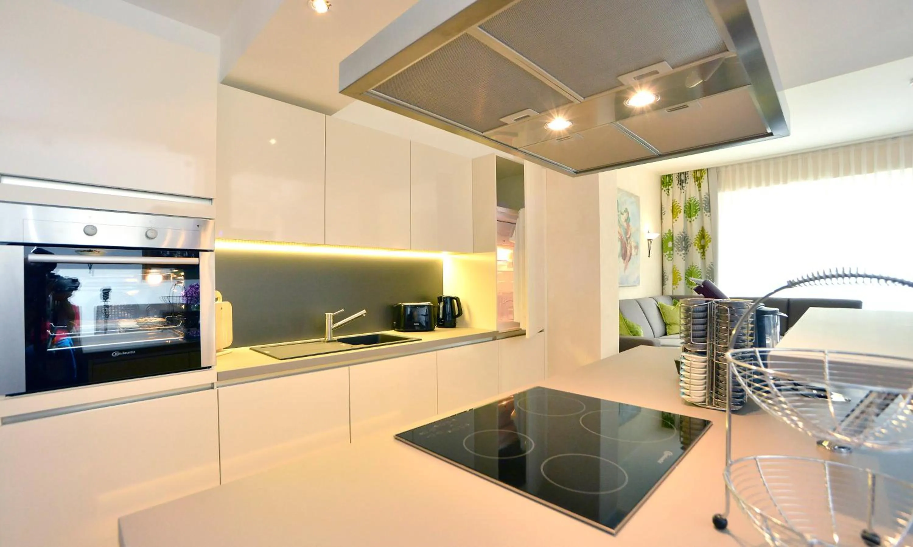 Kitchen or kitchenette in A-VITA Viktoria & A-VITA living luxury apartments