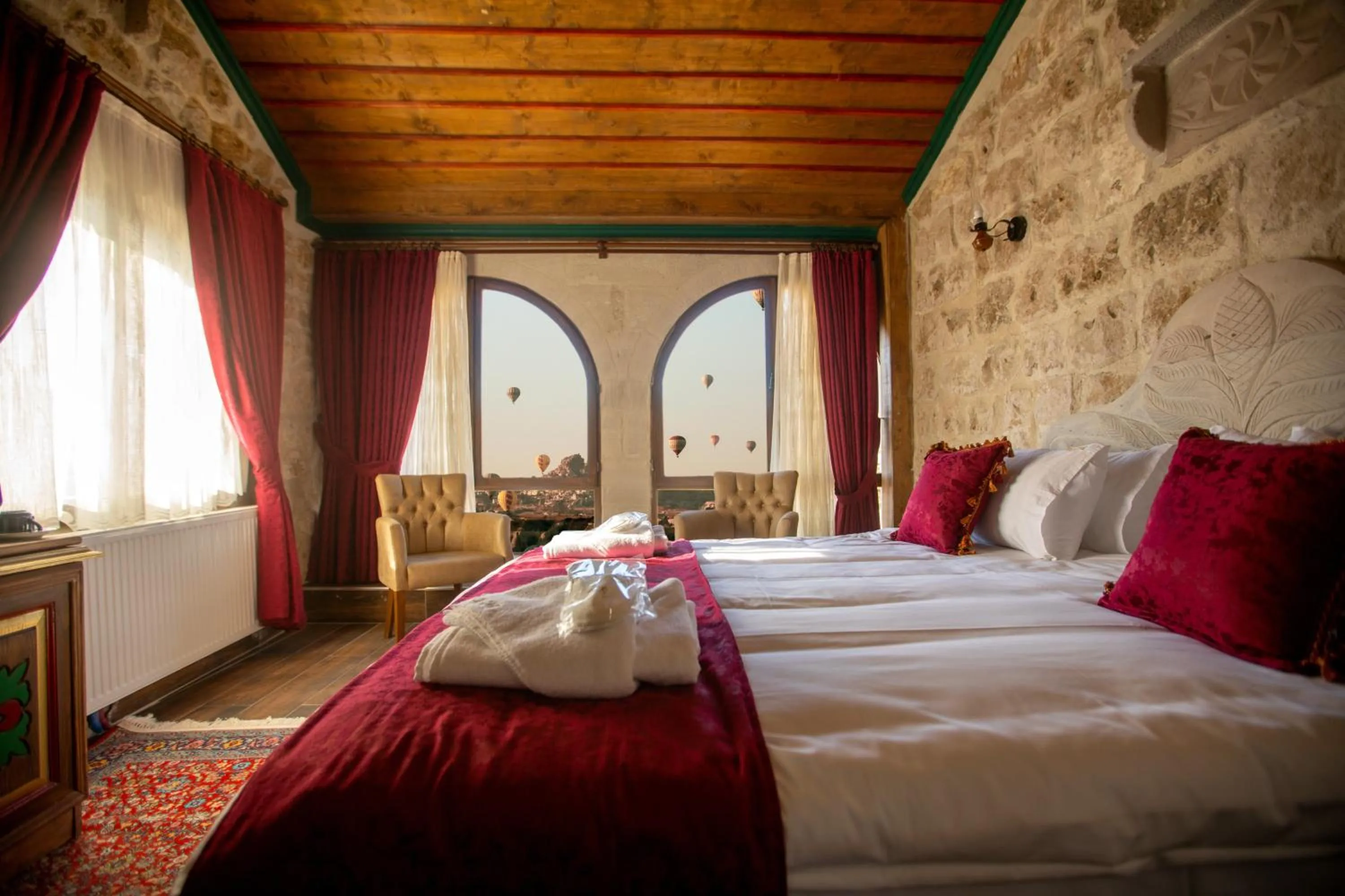 Bed in Ada Cave Suites