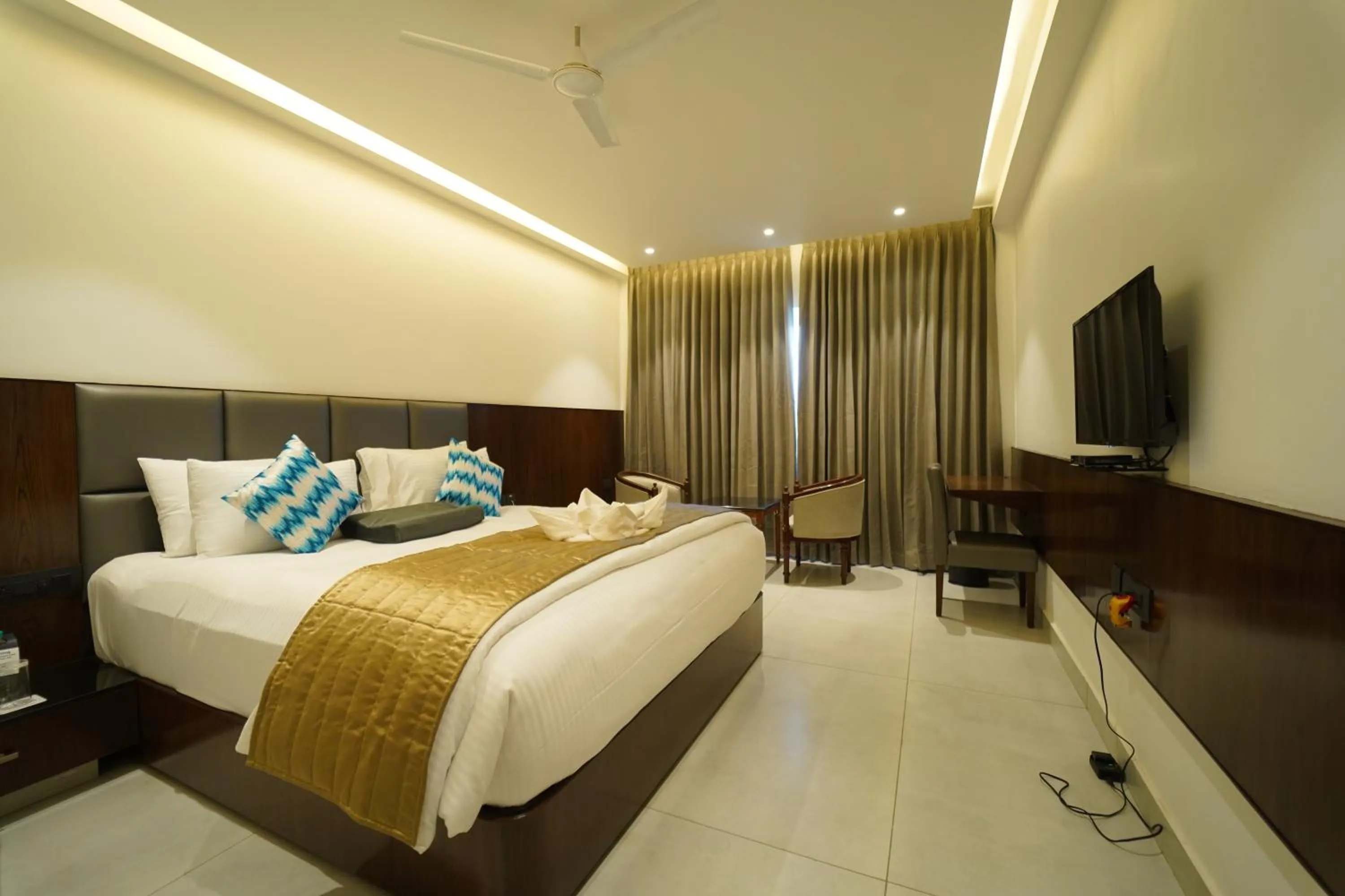 Bed in Kyriad Vajram Guntur