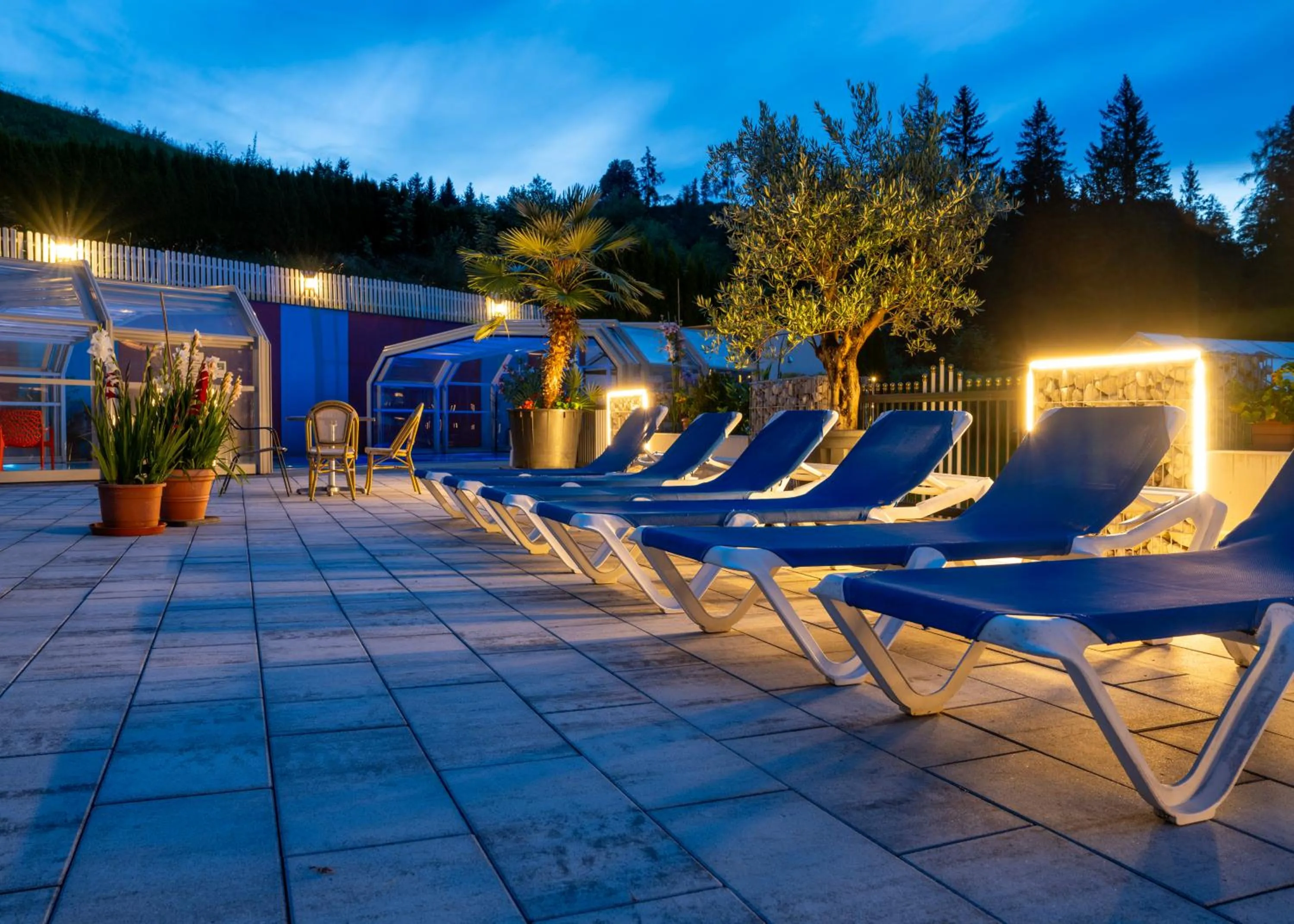 Pool view in Hotel Vitaler Landauerhof