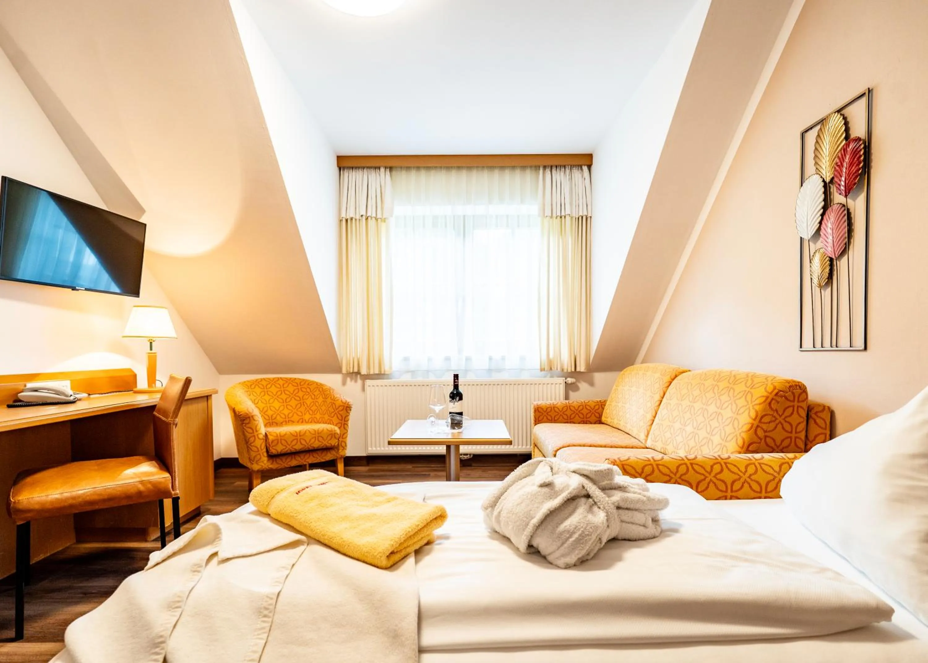 Bed in Hotel Vitaler Landauerhof