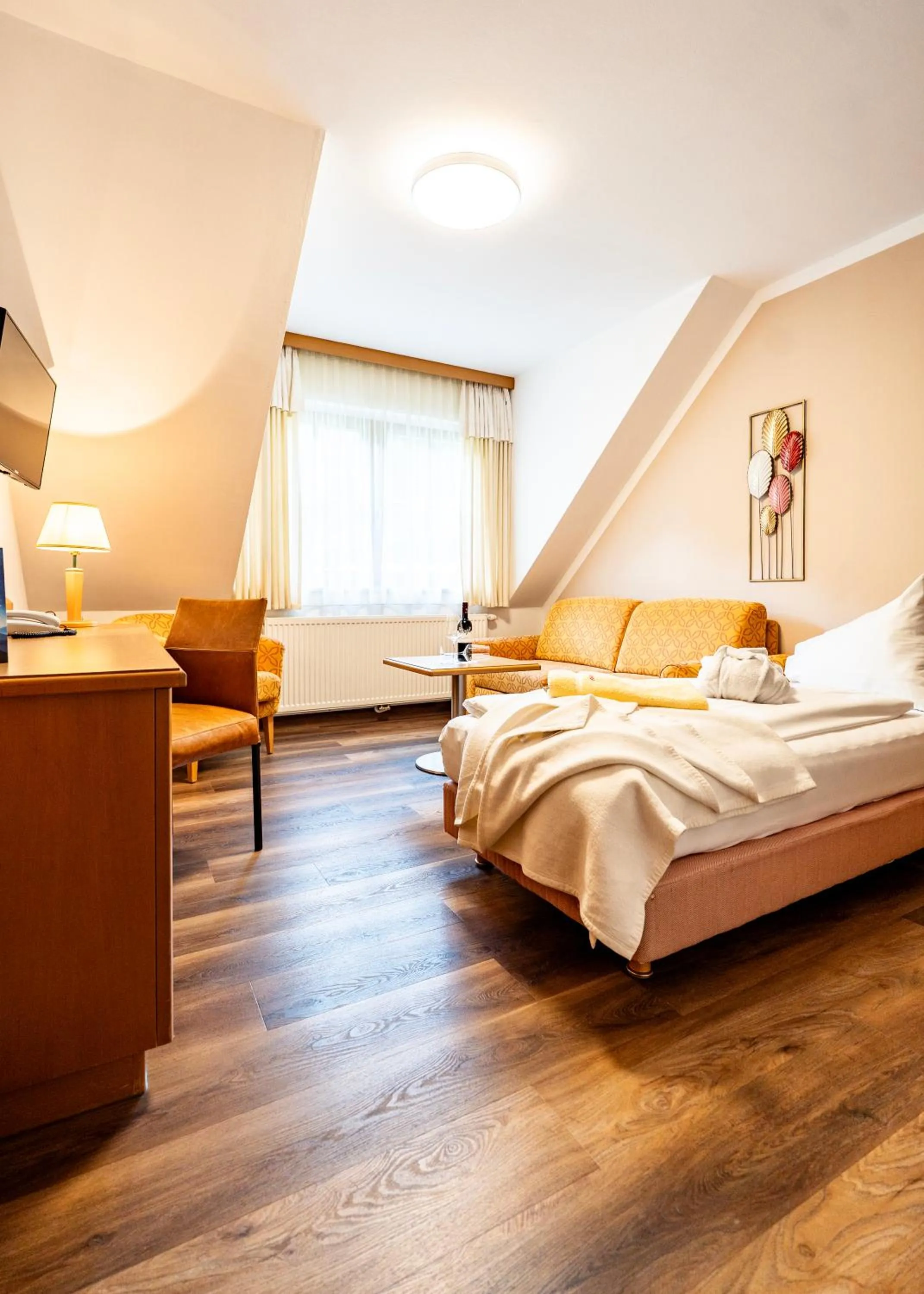 Bed in Hotel Vitaler Landauerhof