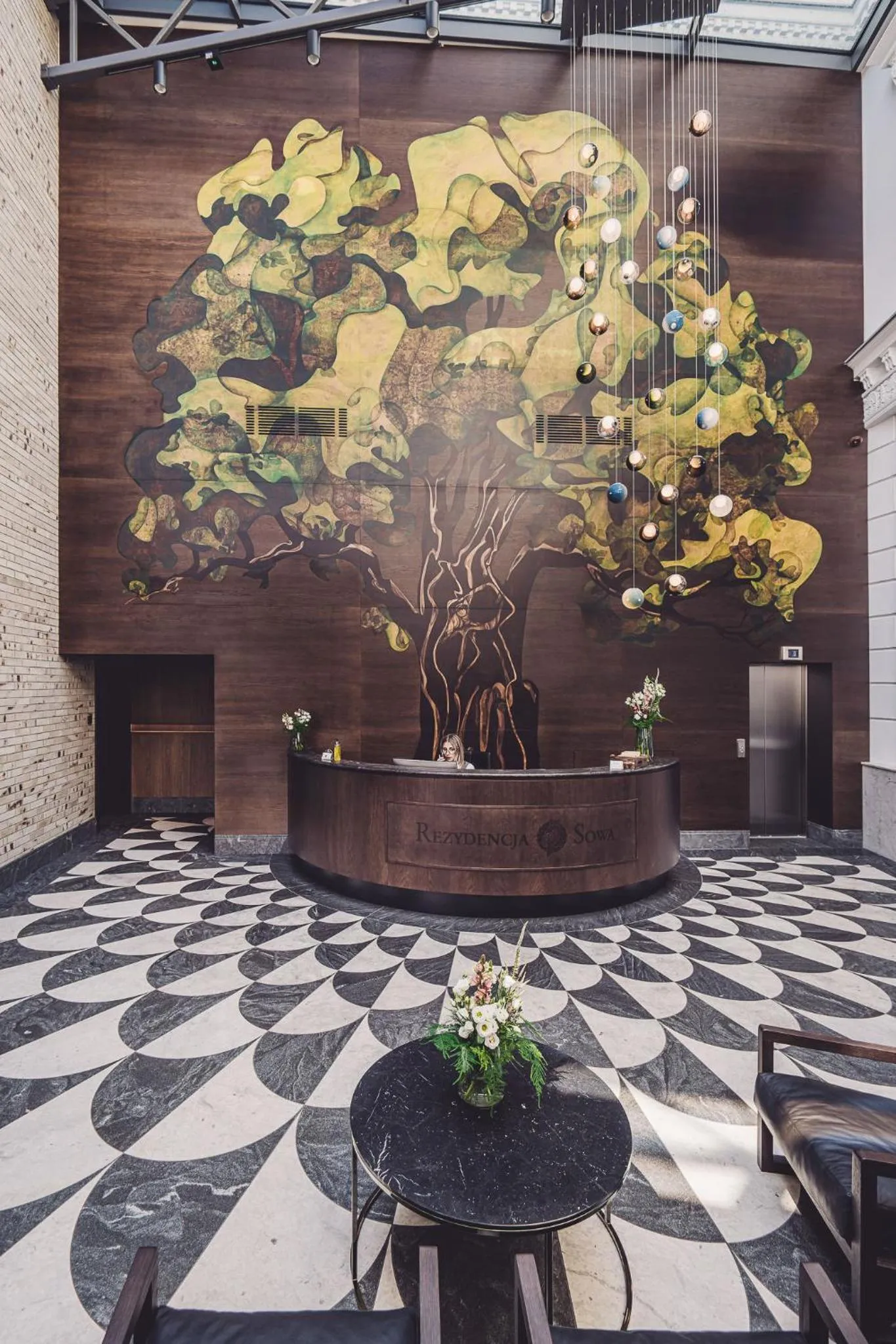 Lobby or reception in Rezydencja Sowa