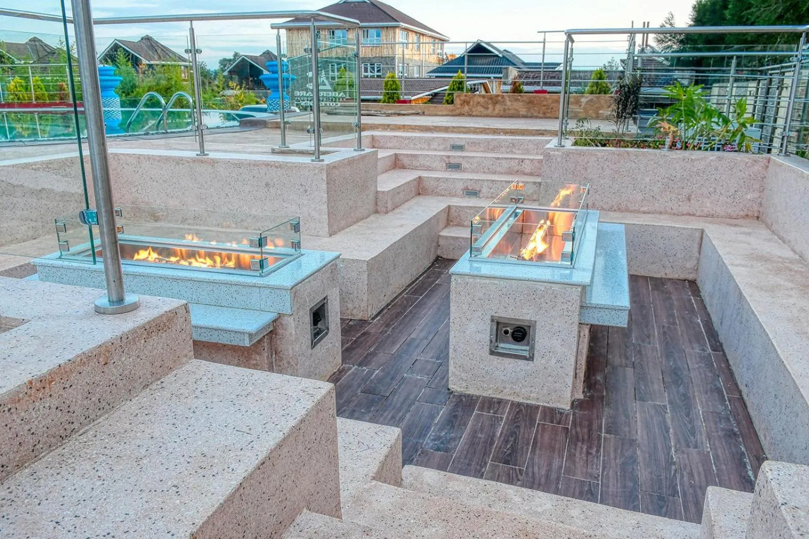 Patio in Aberdare Prestige & Royal Cottages