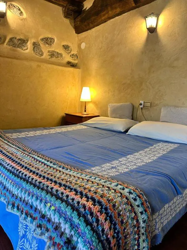 Bed in Casa Rural Ecológica Kaaño Etxea
