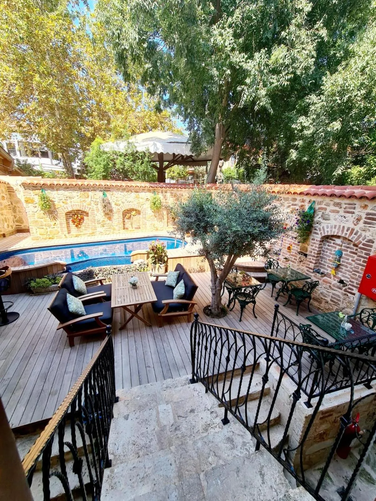 Patio in Hotel Lykia Old Town Antalya