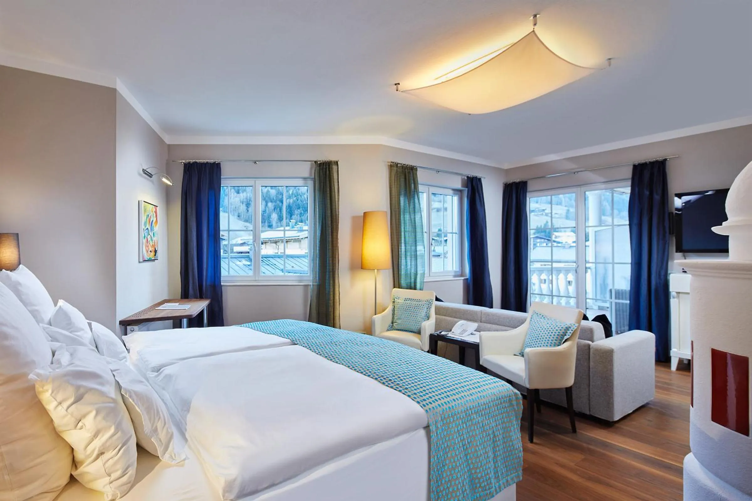 Bedroom, Bed in Hotel Barbarahof 4 stars Superior - Adults Only "soft" from 10 years - Skibus-stop