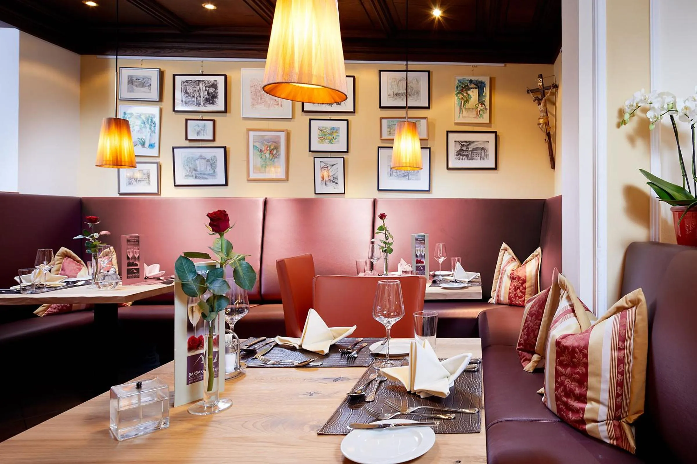 Restaurant/places to eat in Hotel Barbarahof 4 stars Superior - Adults Only "soft" from 10 years - Skibus-stop