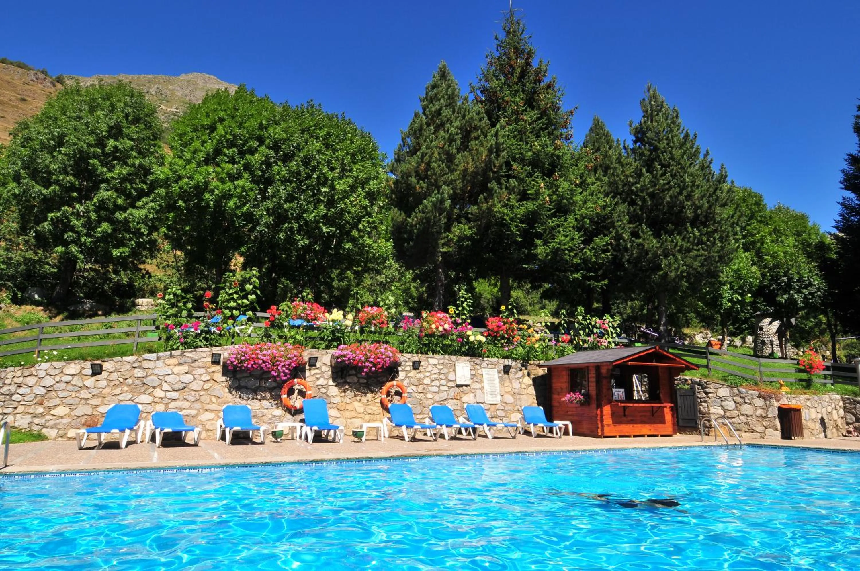 Swimming pool in Hotel Petit Lacreu
