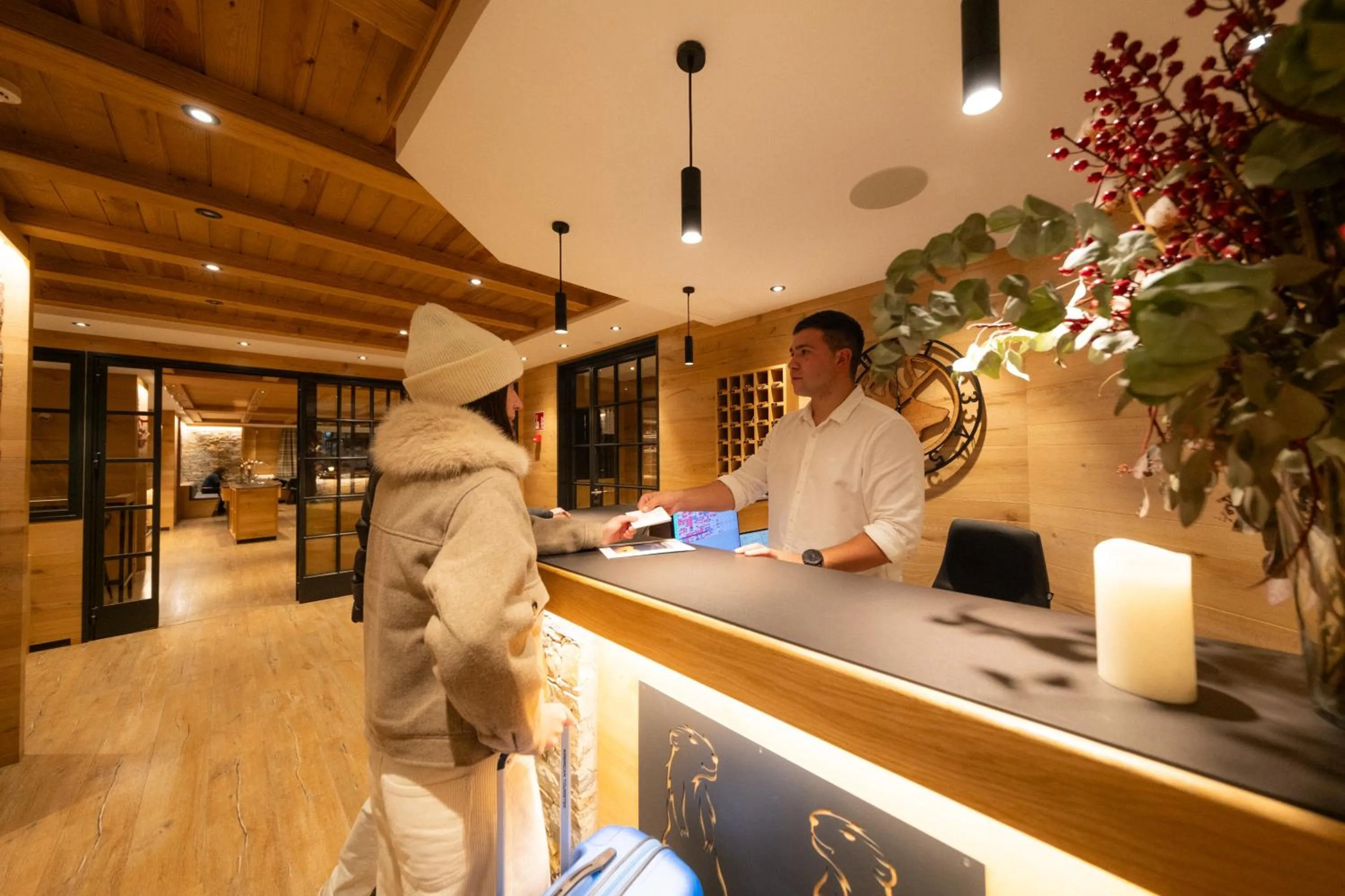 Lobby or reception in Hotel Petit Lacreu