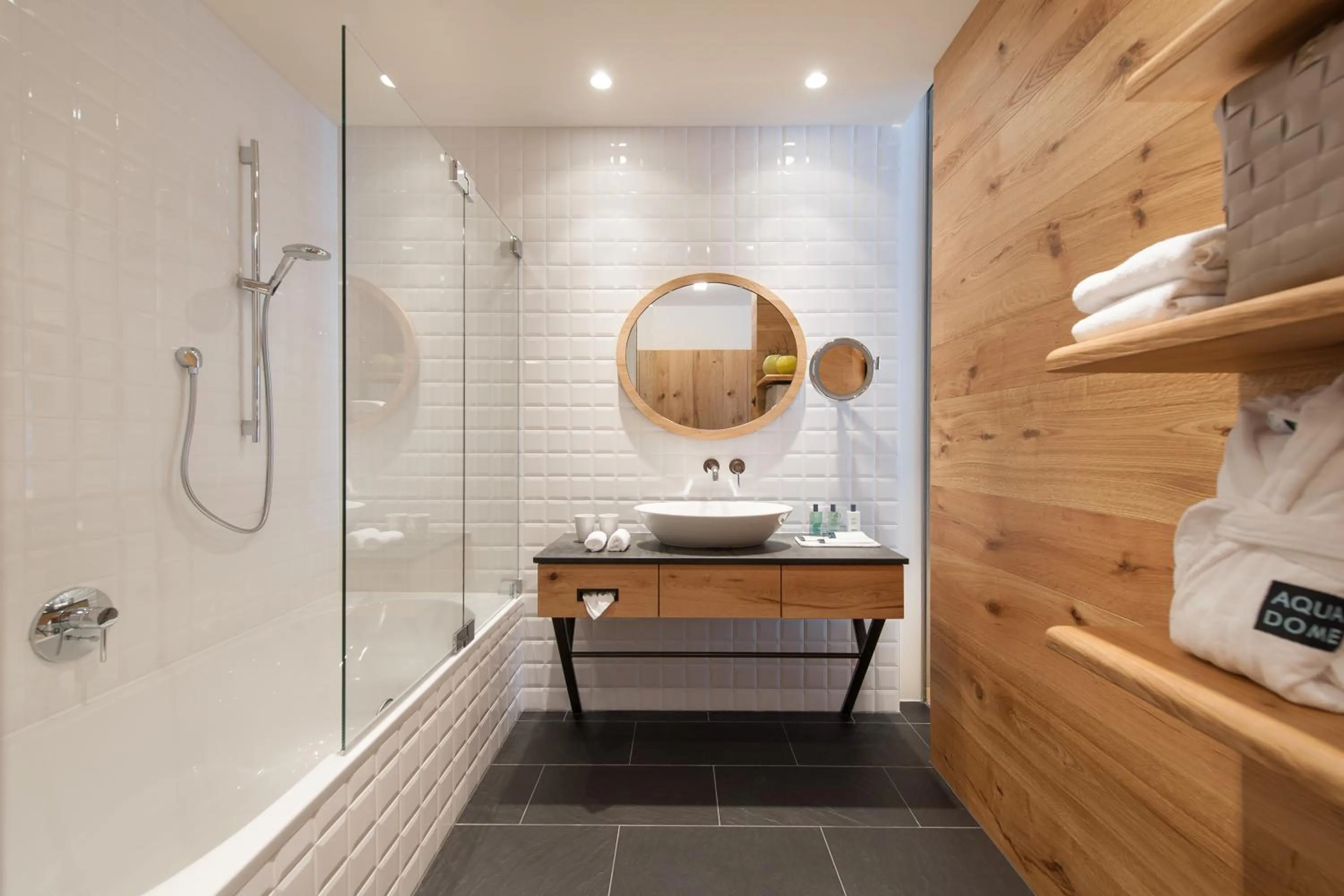 Bathroom in Aqua Dome 4 Sterne Superior Hotel & Tirol Therme Längenfeld