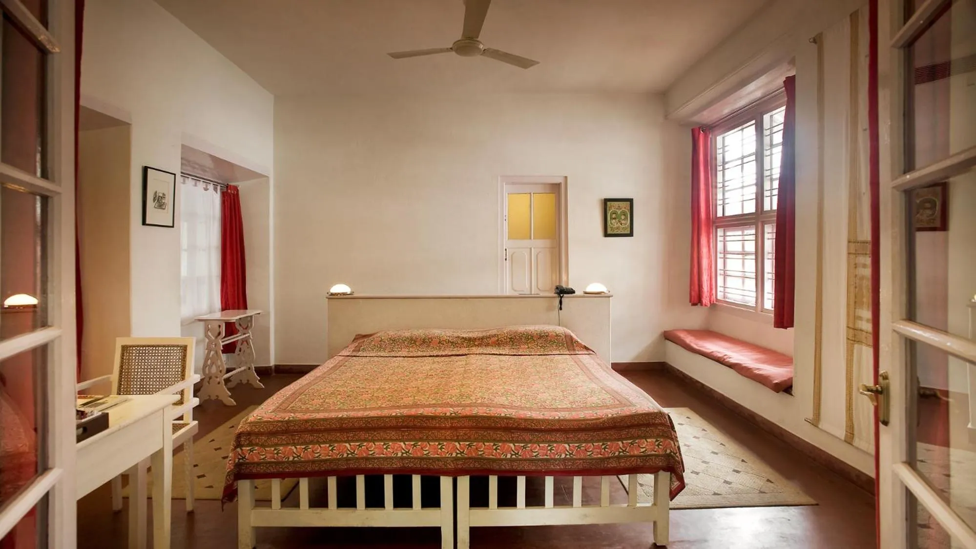 Bed in Neemrana's- Tower House