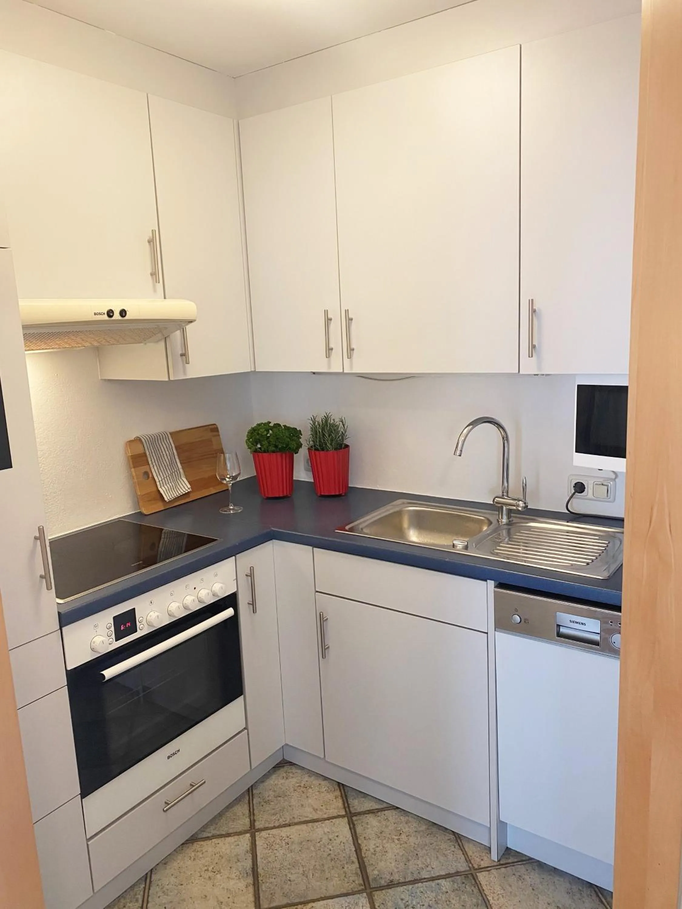 Kitchen or kitchenette in Hotel.Pension.Golingen