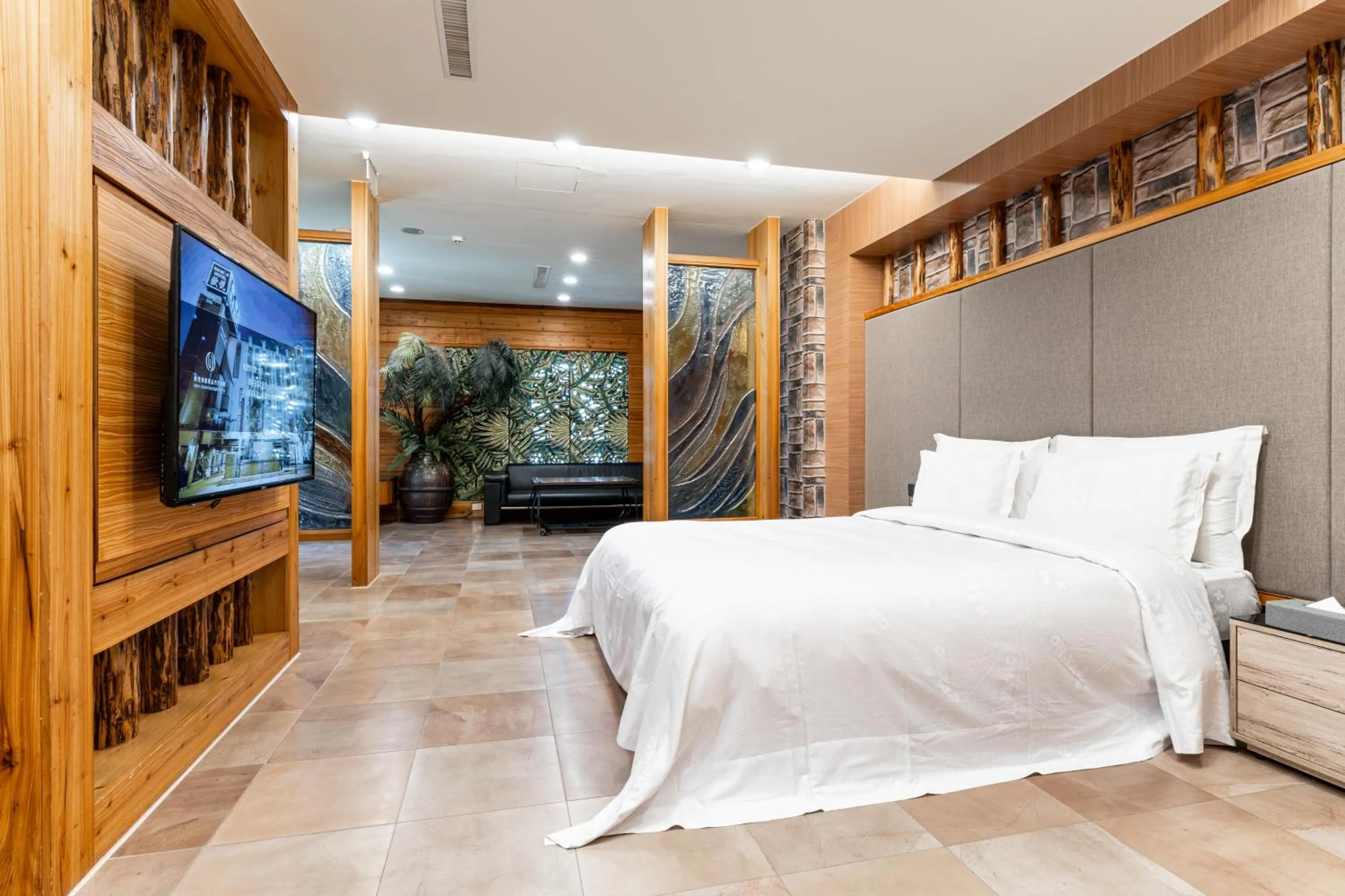 Bed in OHYA Chain Boutique Motel-Yongkang