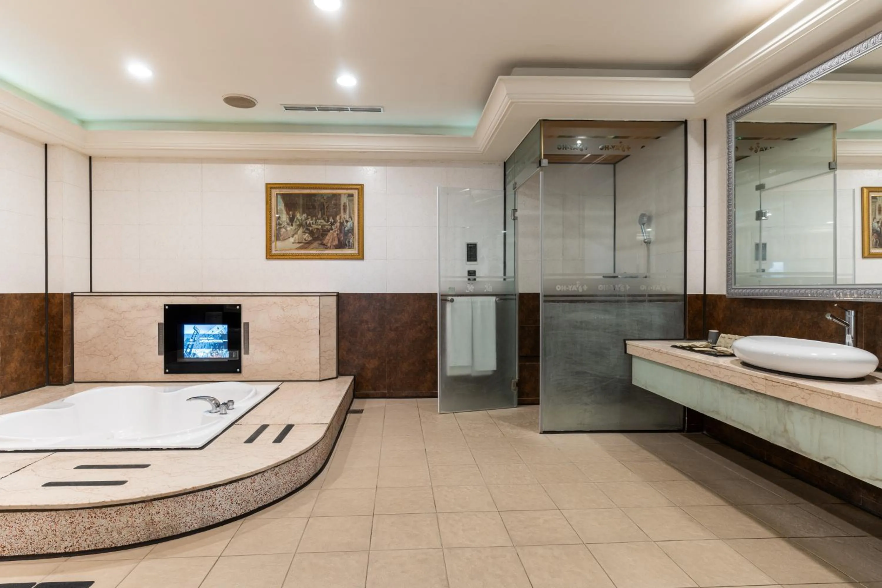 Bathroom, Bed in OHYA Chain Boutique Motel-Xinying