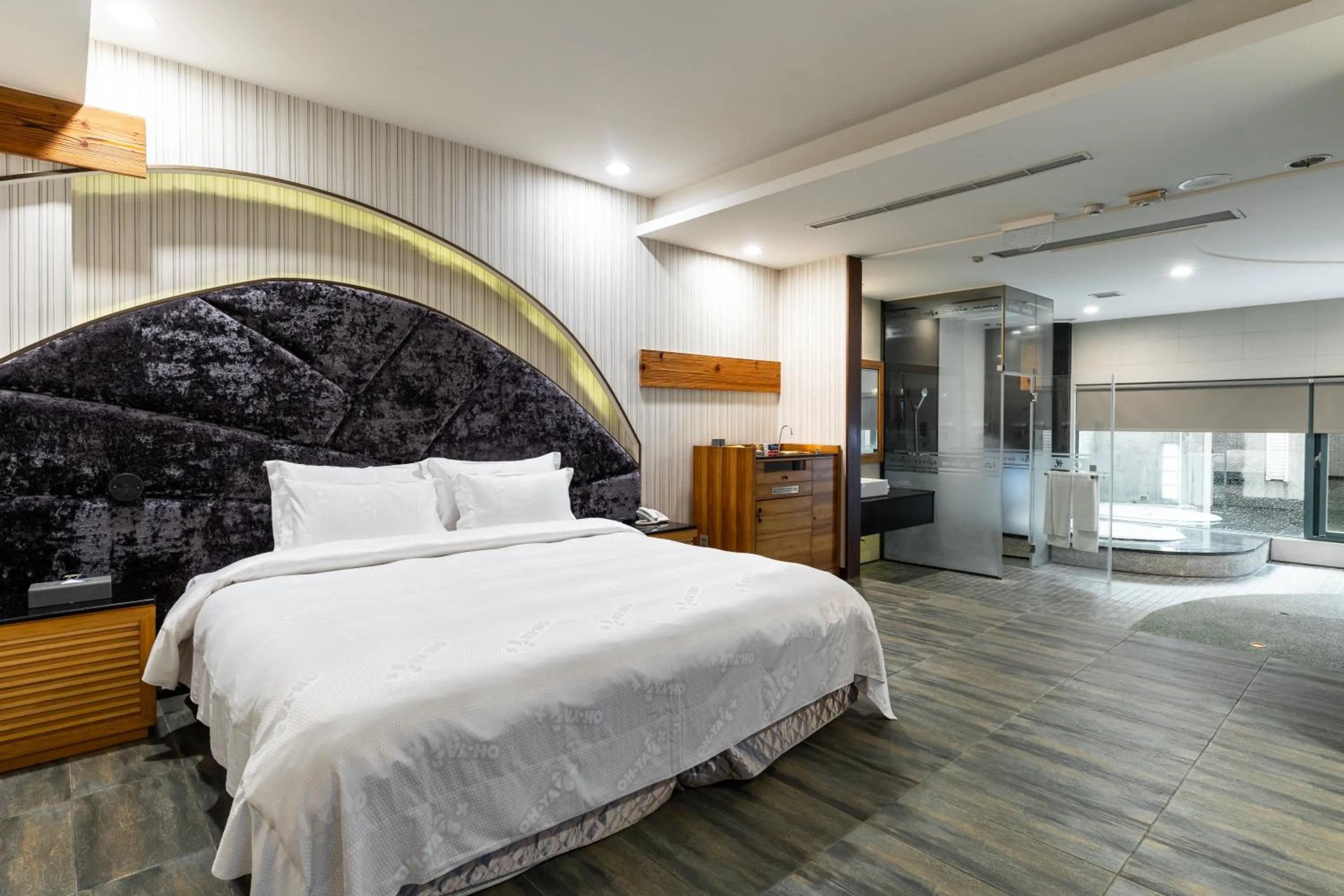 Bed in OHYA Chain Boutique Motel-Xinying