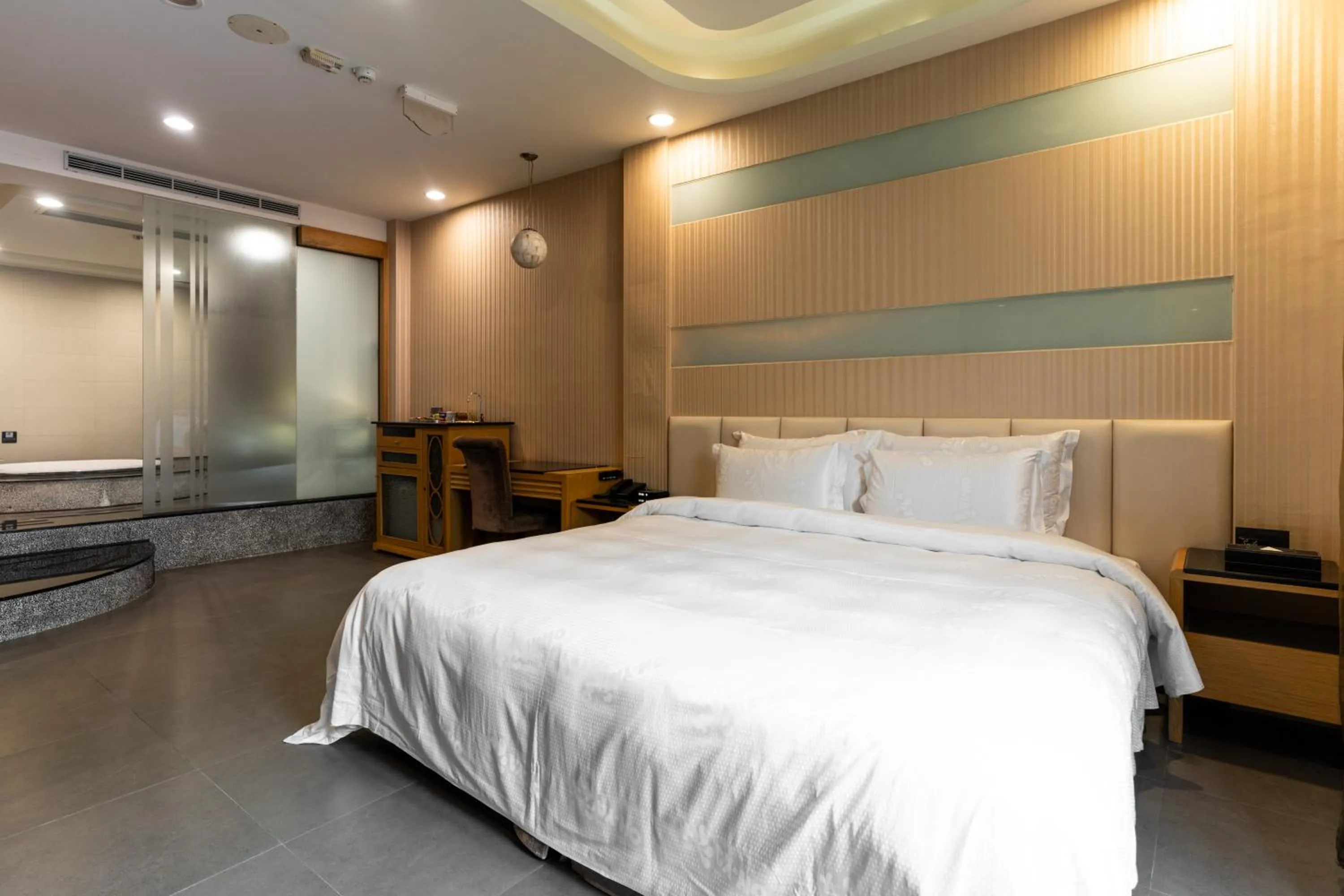 Bed in OHYA Chain Boutique Motel-Xinying