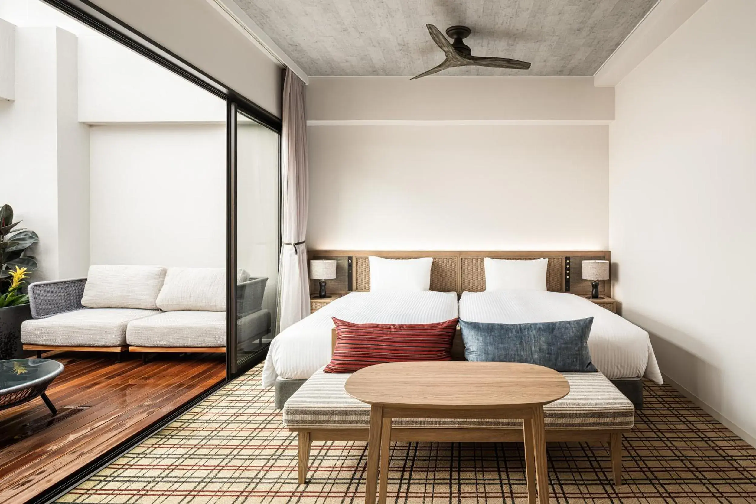 Executive Terrace Room Twin with Terrace and Open Air Bath in Nest Hotel Naha Kumoji Executive Terrace Room Twin with Terrace and Open Air Bath in Nest Hotel Naha Kumoji