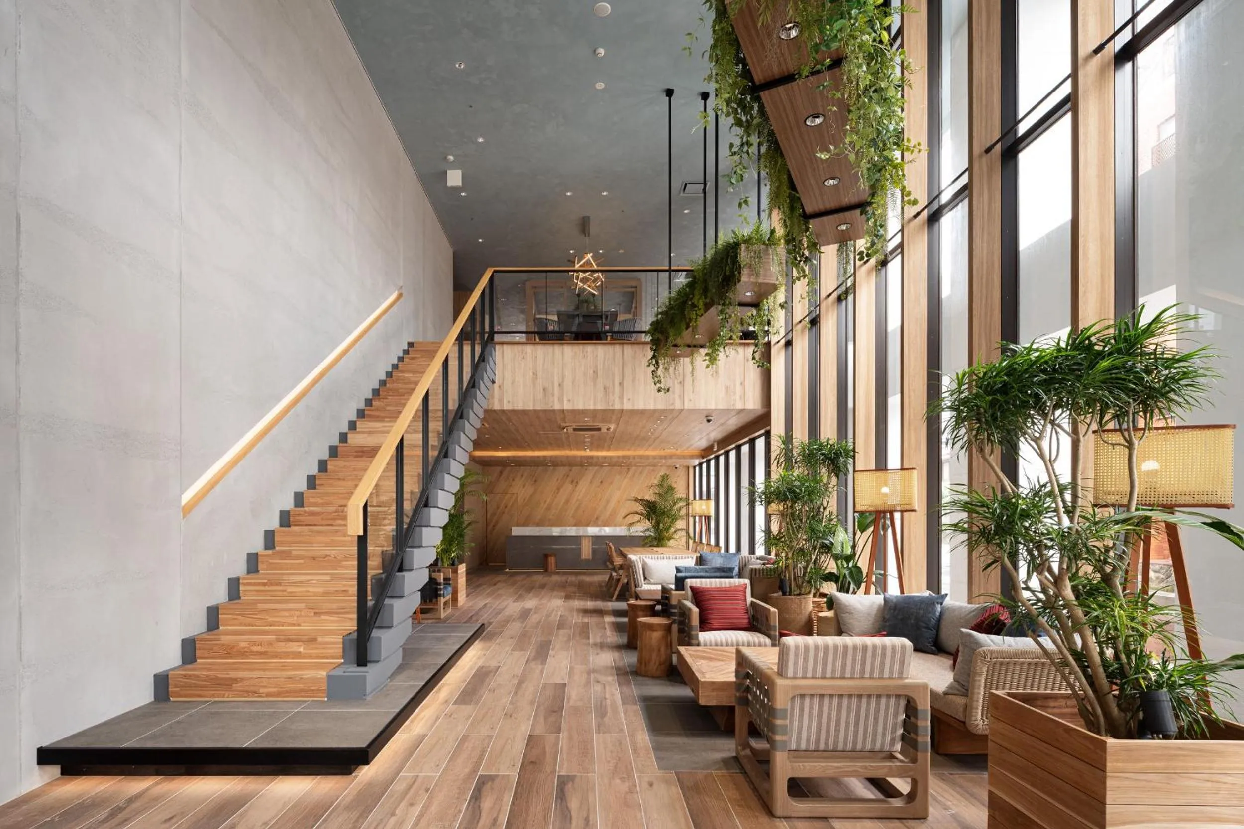 Lobby or reception in Nest Hotel Naha Kumoji