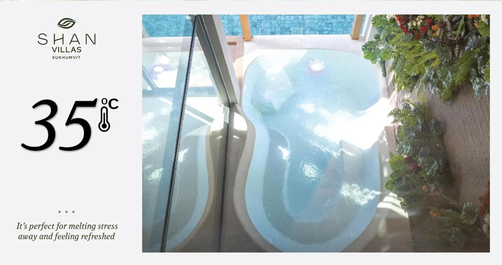 Swimming pool in SHAN Villas Sukhumvit ฌานวิลล่า สุขุมวิท