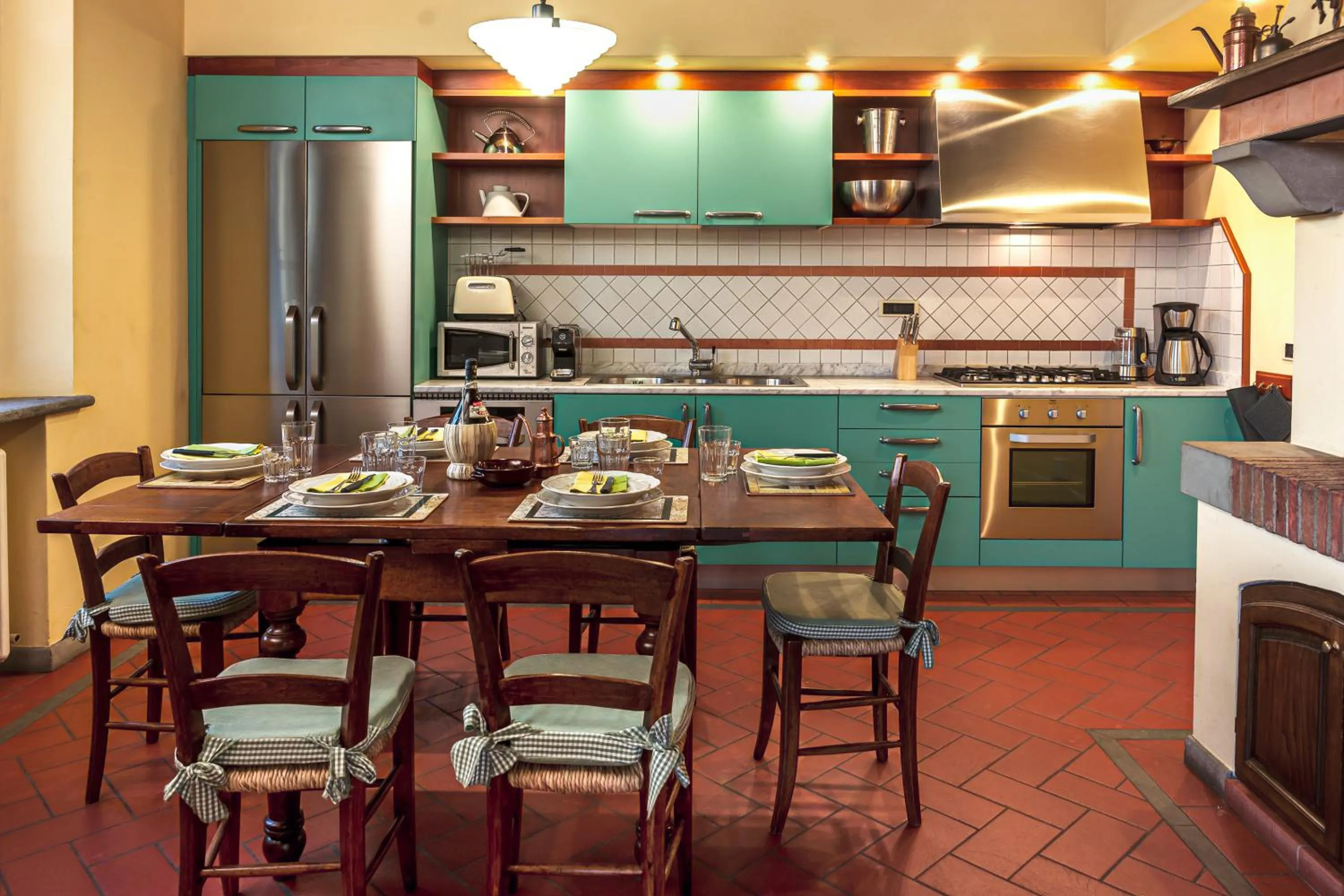 Communal kitchen in Villa Colombai