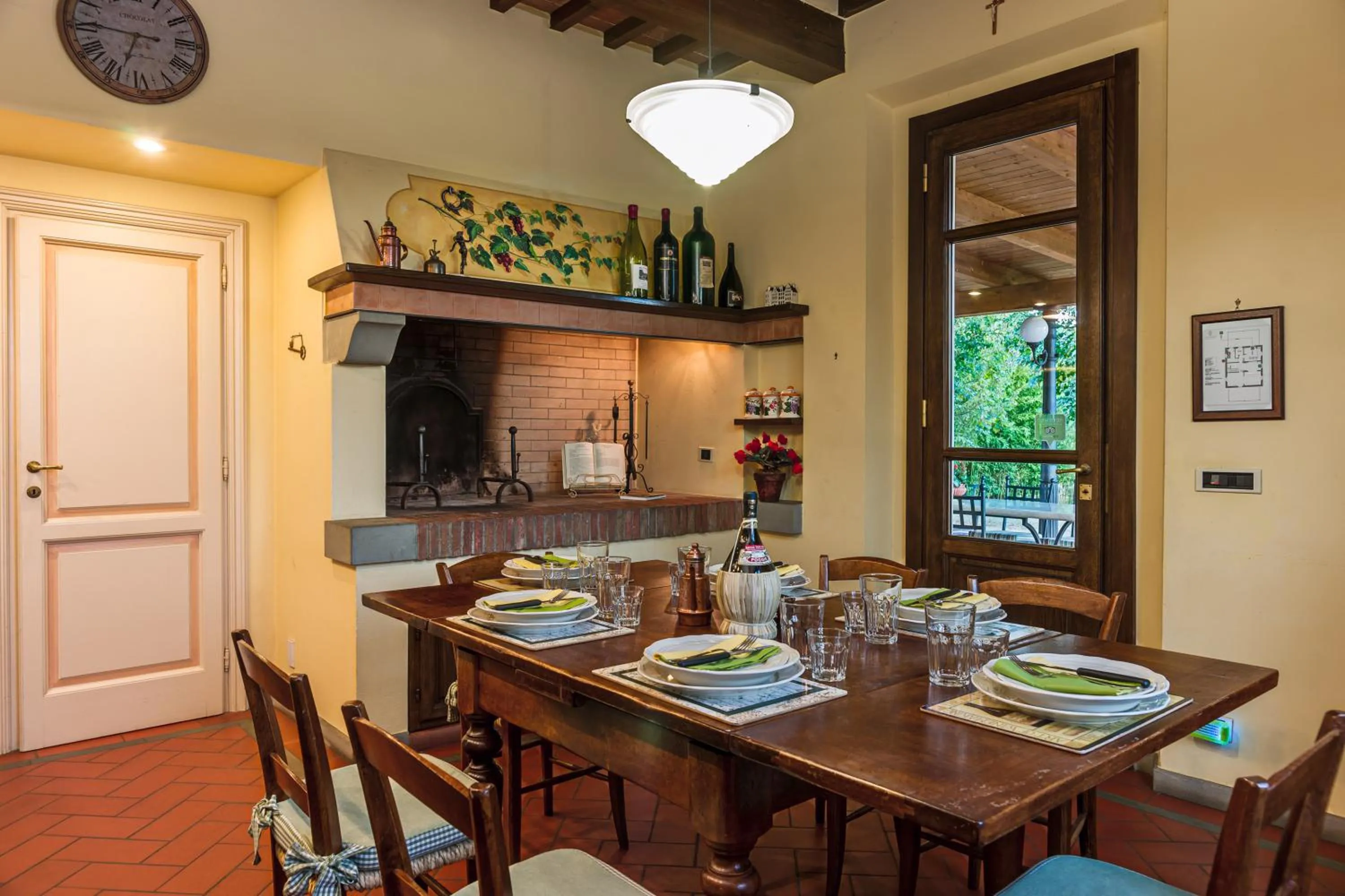 Communal kitchen in Villa Colombai