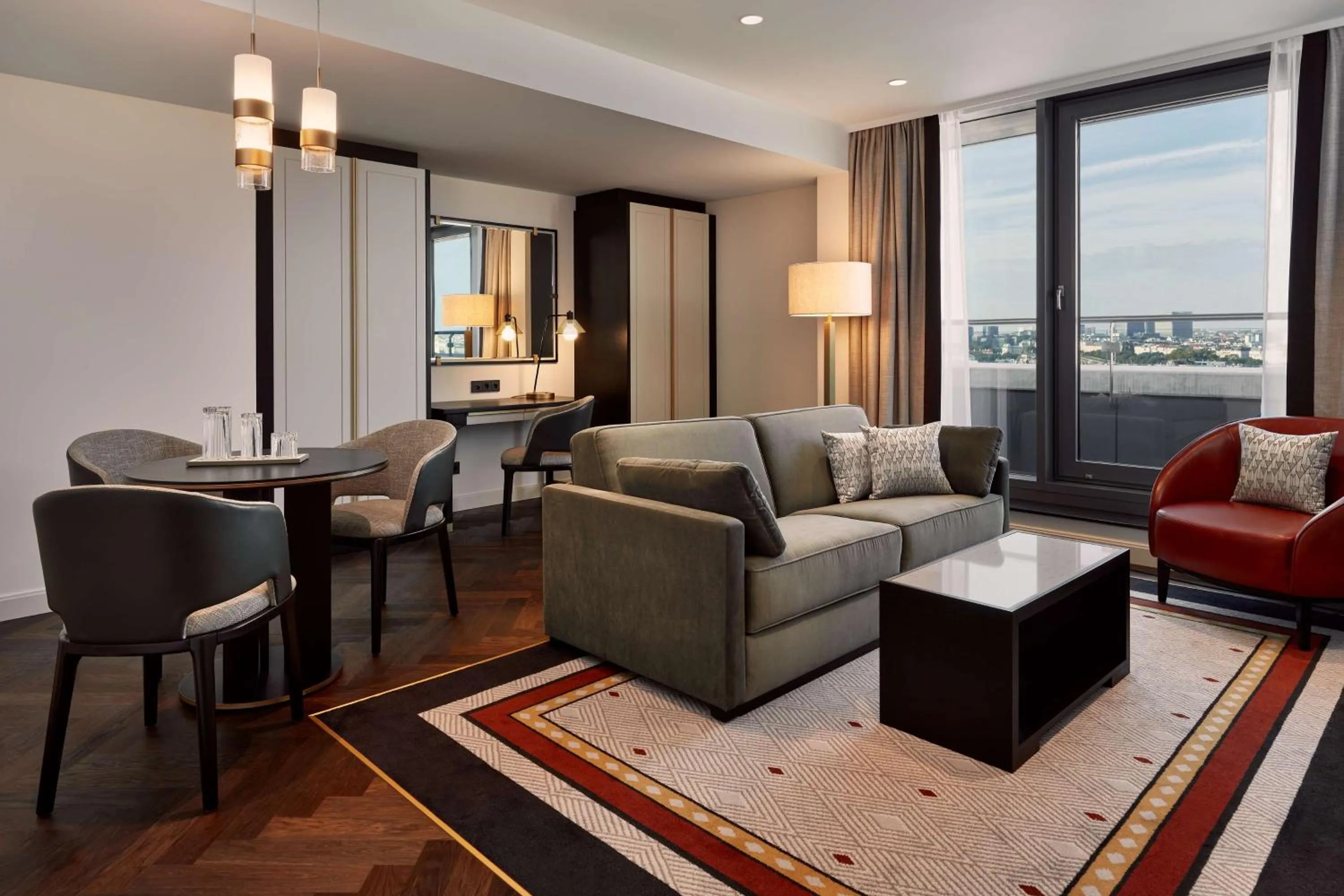 Living room in Hilton Vienna Park