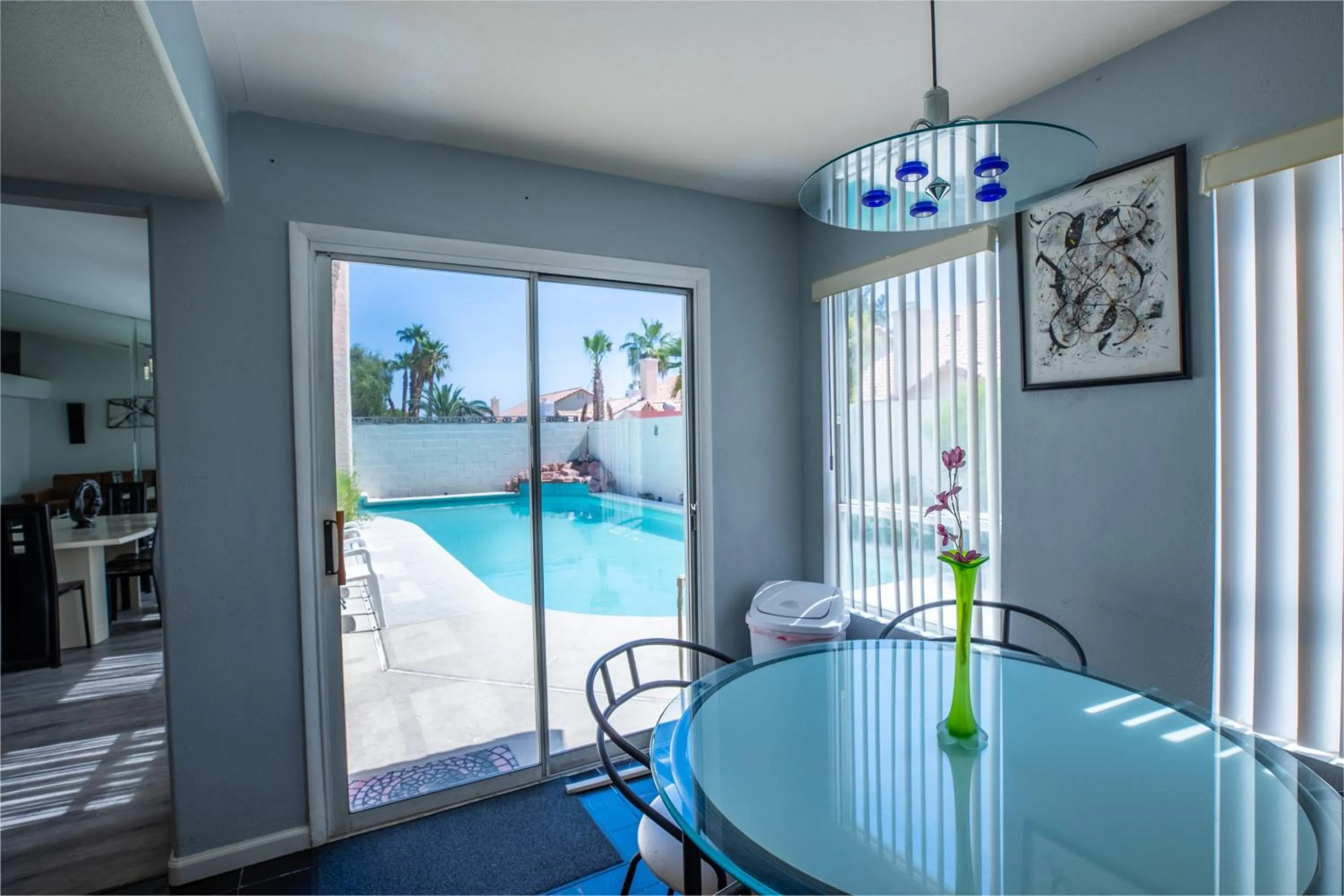 Dining area in Luxury 1900 SQ FT House Huge 46 FT Pool & Hot SPA