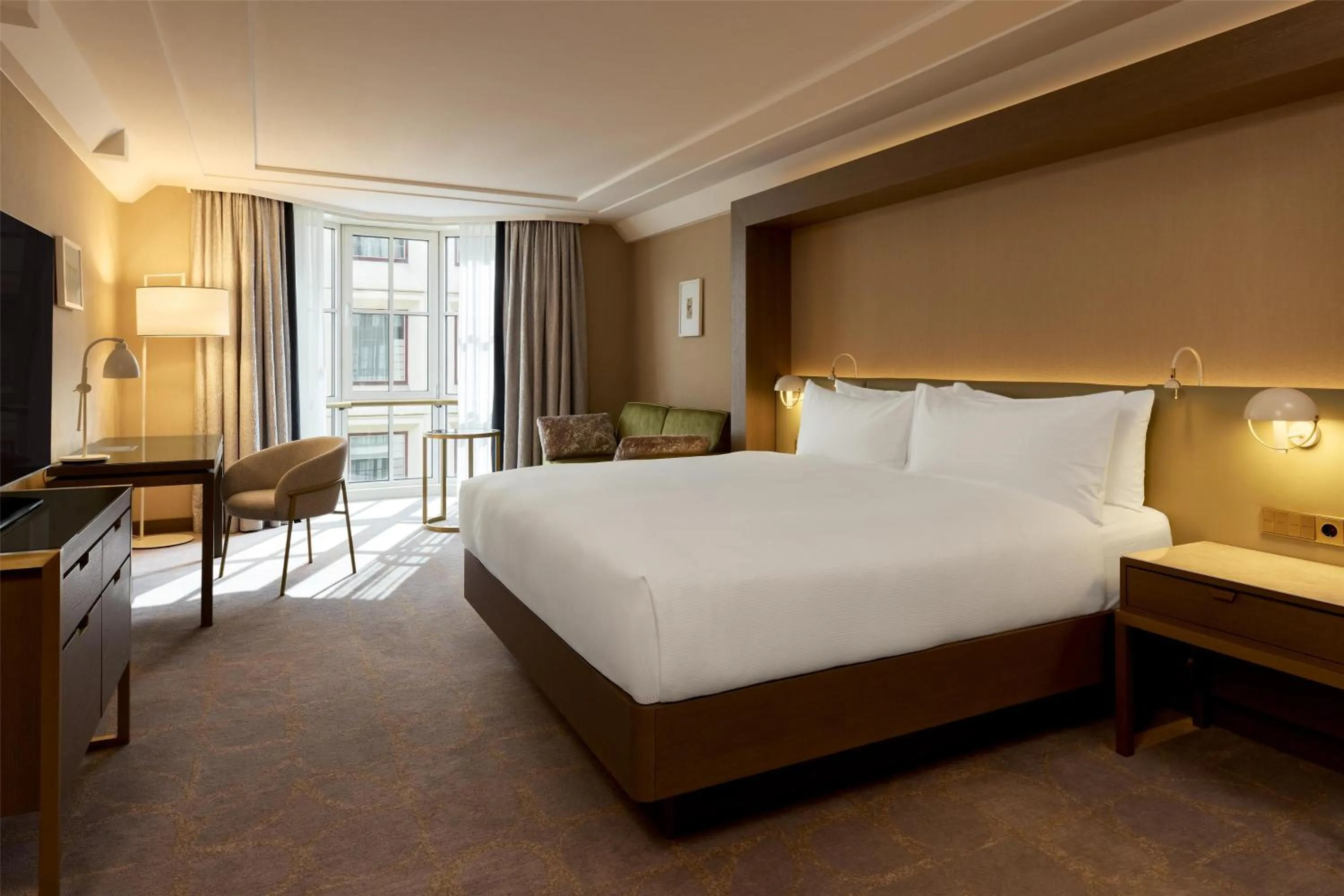 Bed in Hilton Vienna Plaza