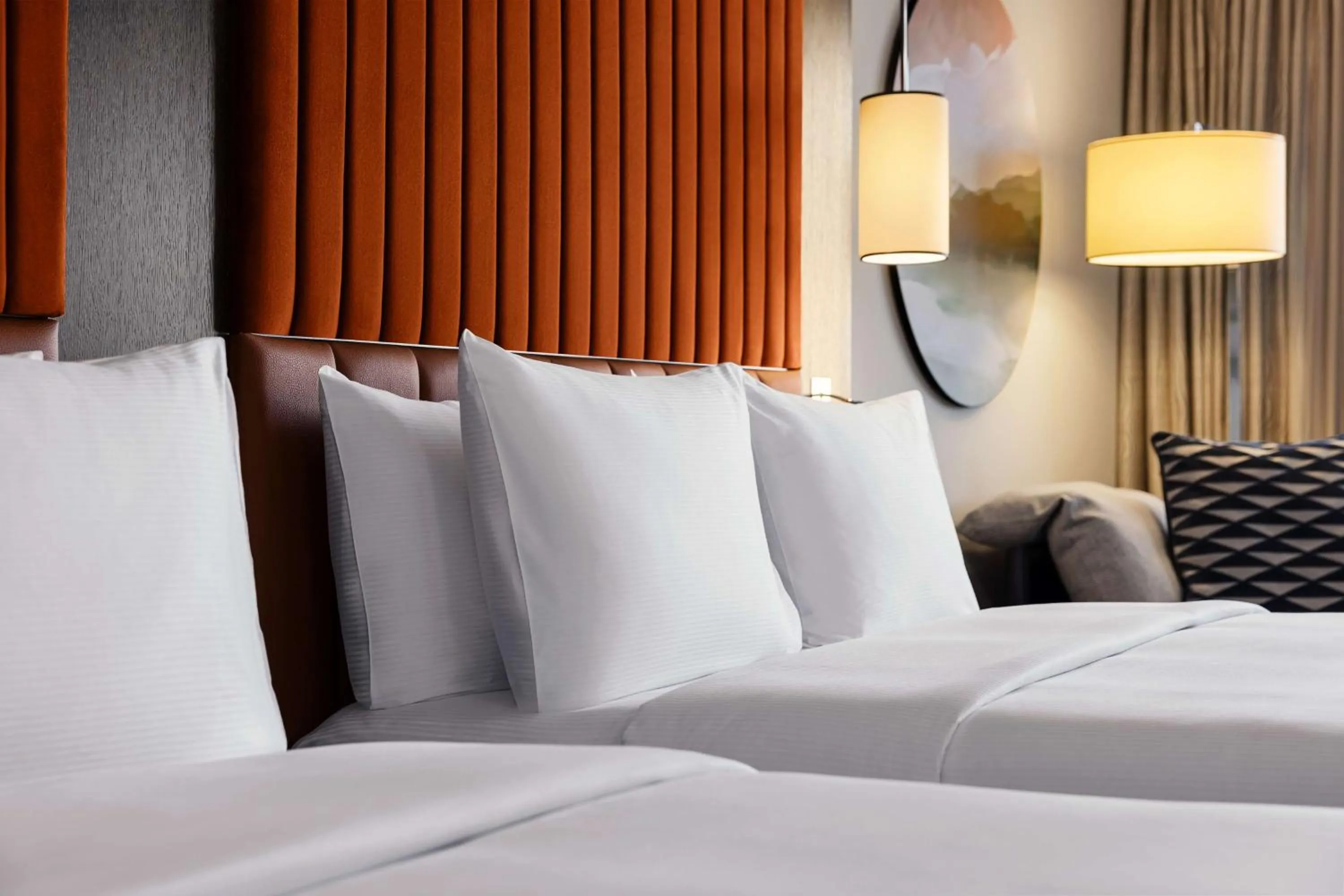 Bed in Hilton Vienna Waterfront