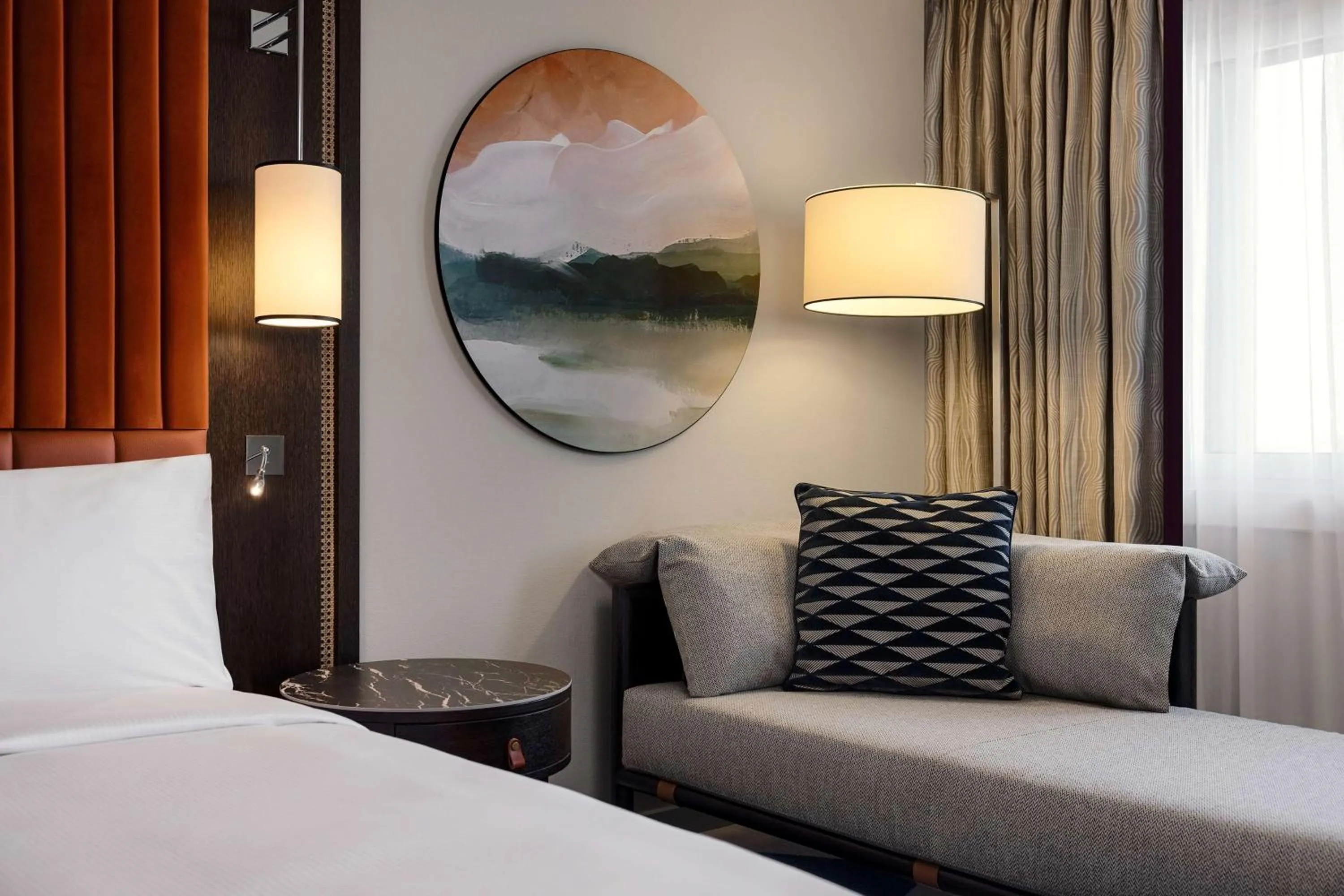 Bed in Hilton Vienna Waterfront