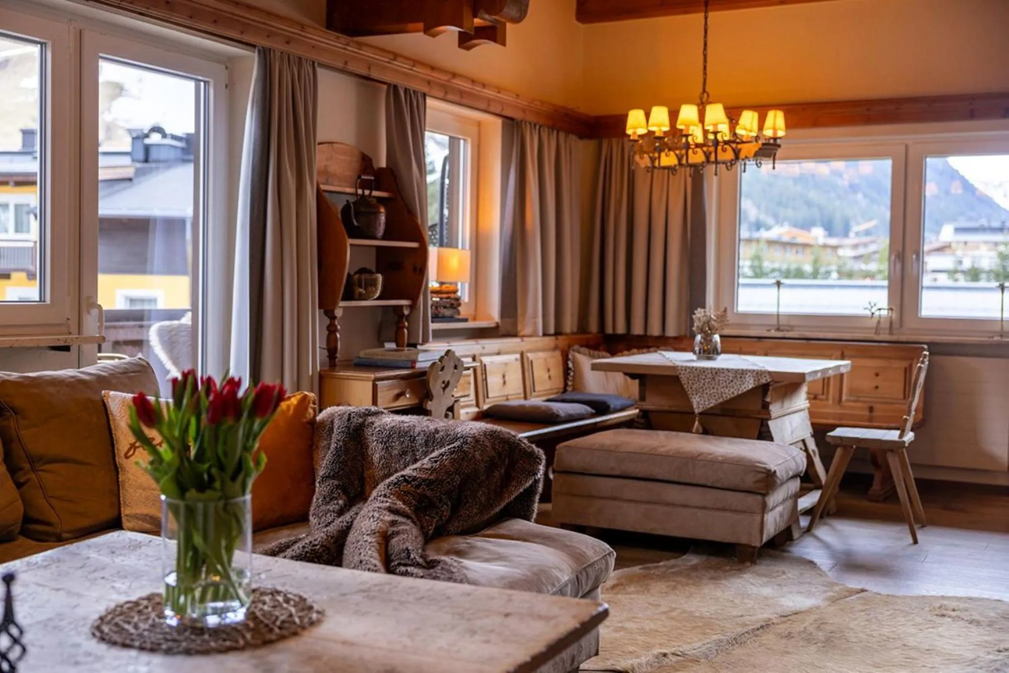 Living room in Hotel Glücksschmiede - Hinterglemm