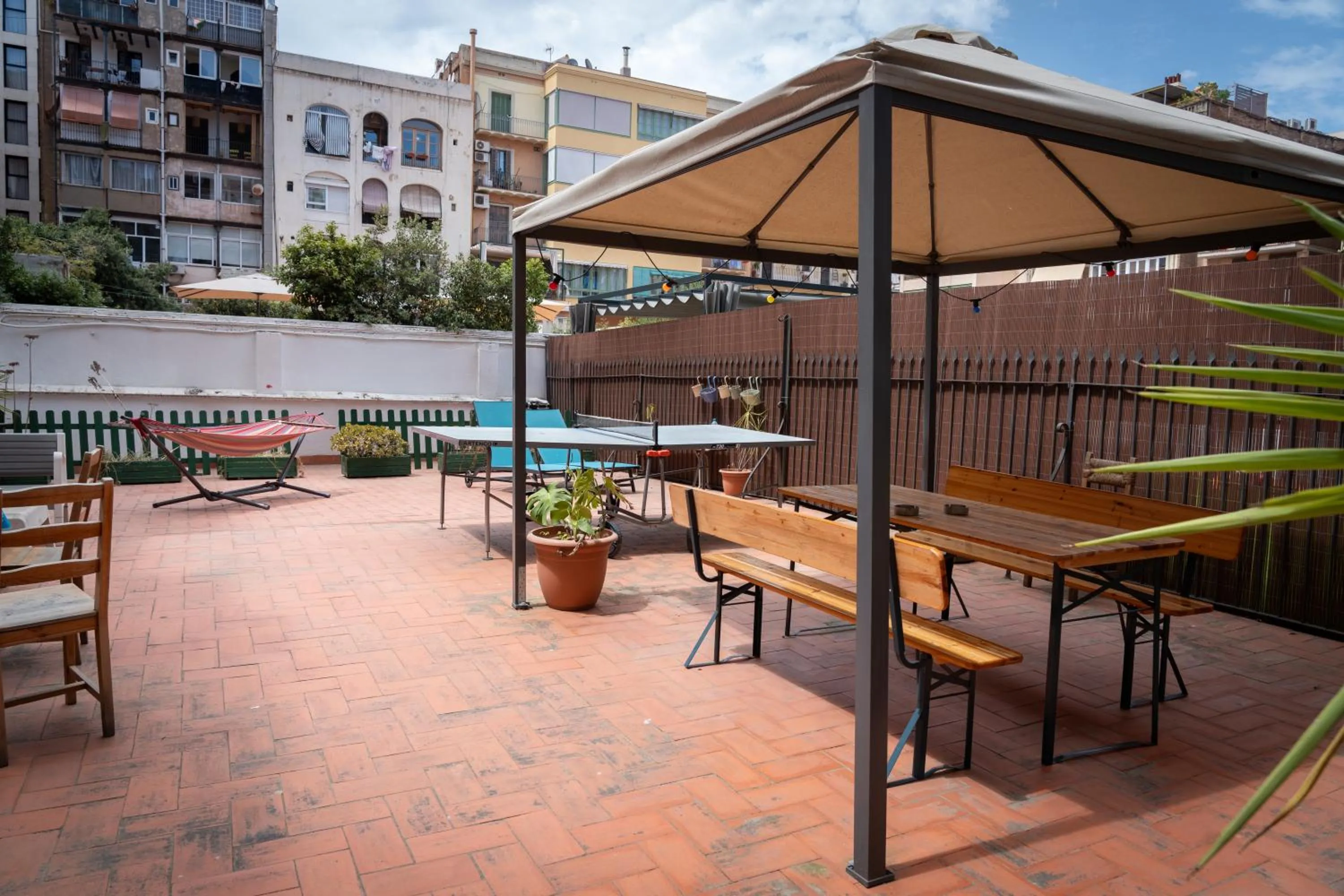 Patio in Soul Backpackers Barcelona