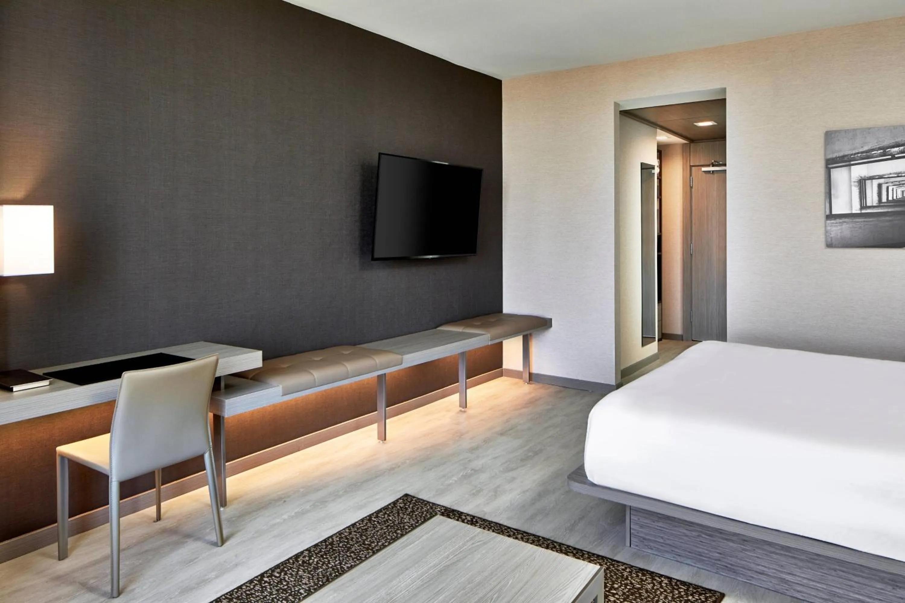 Photo of the whole room, Bed in AC Hotel by Marriott Tuscaloosa Downtown