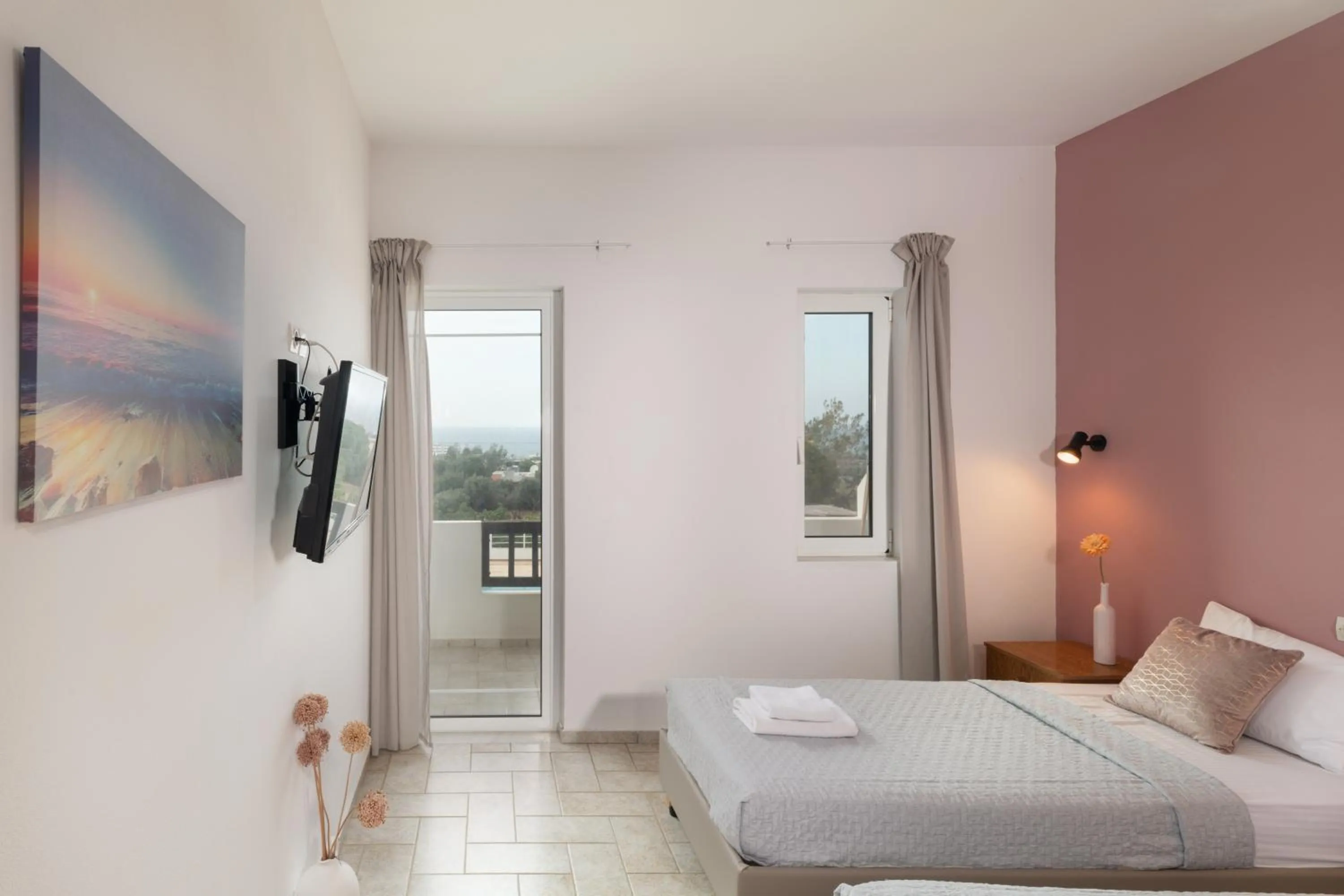 Bedroom, Bed in Aegean Apartments