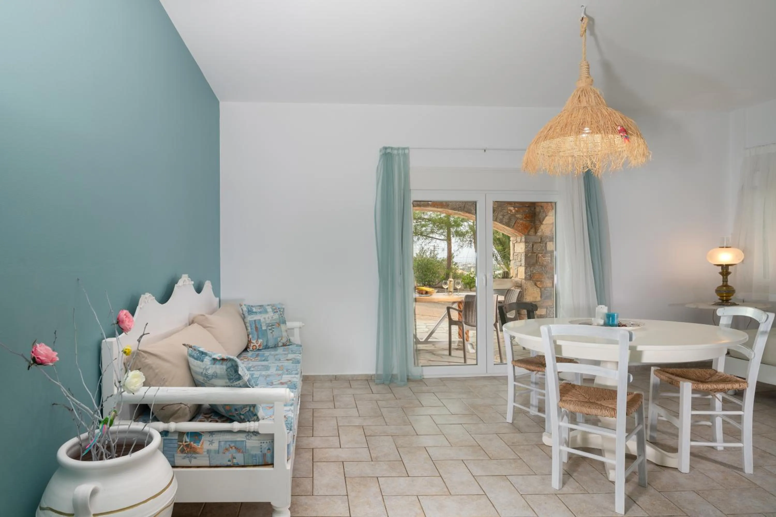 Living room in Aegean Apartments