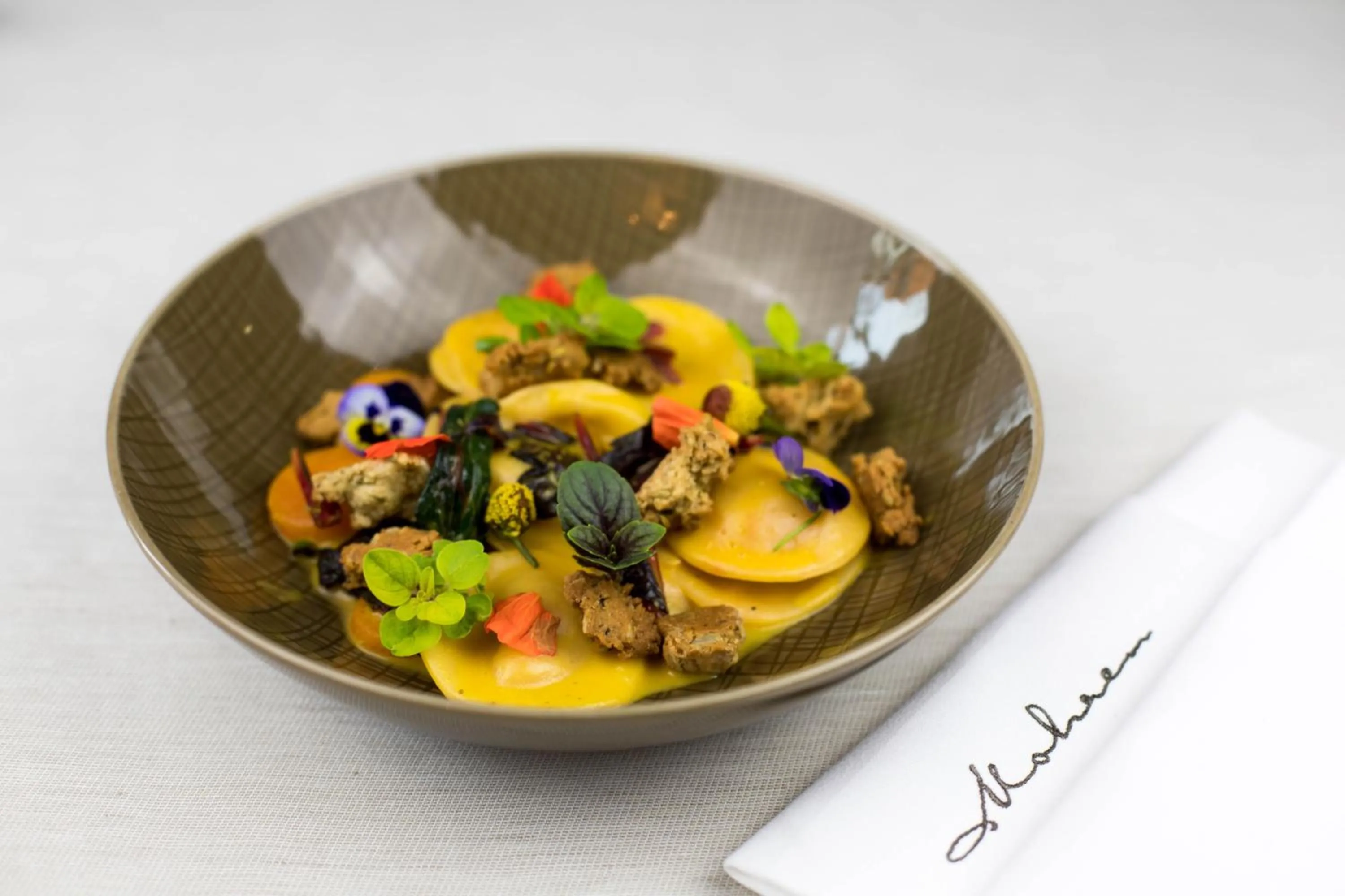 Food close-up in Hotel Restaurant Mohren