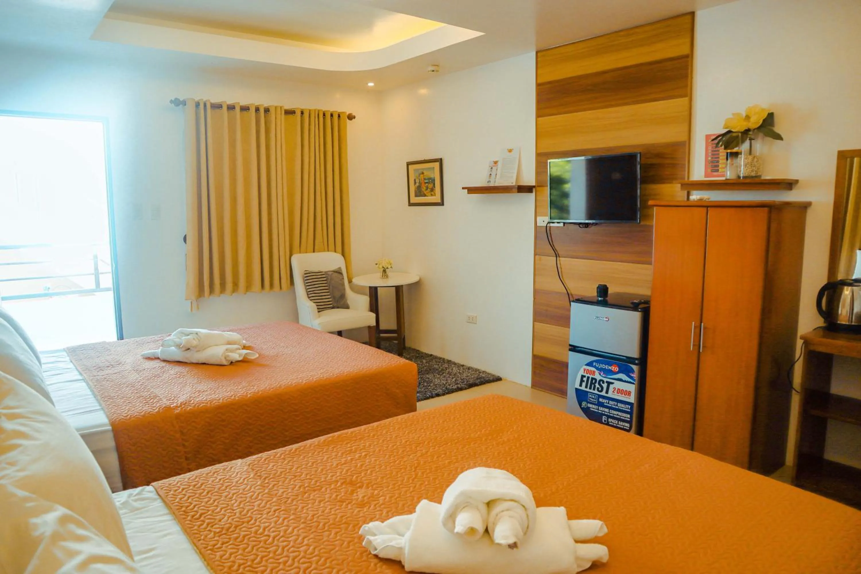 TV and multimedia, Bed in Youhan Beach Resort