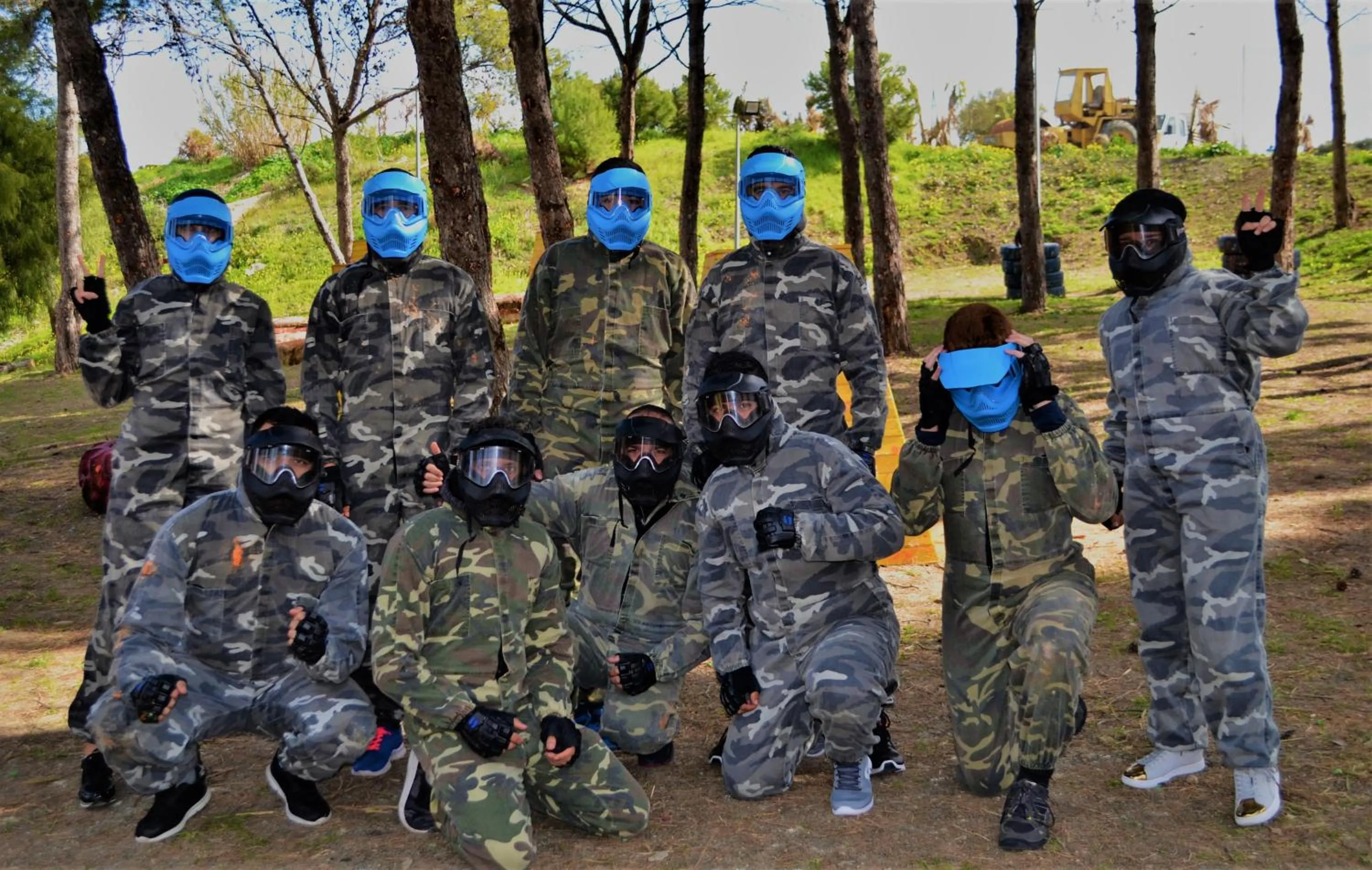 group of guests in Mnar Park aqua park