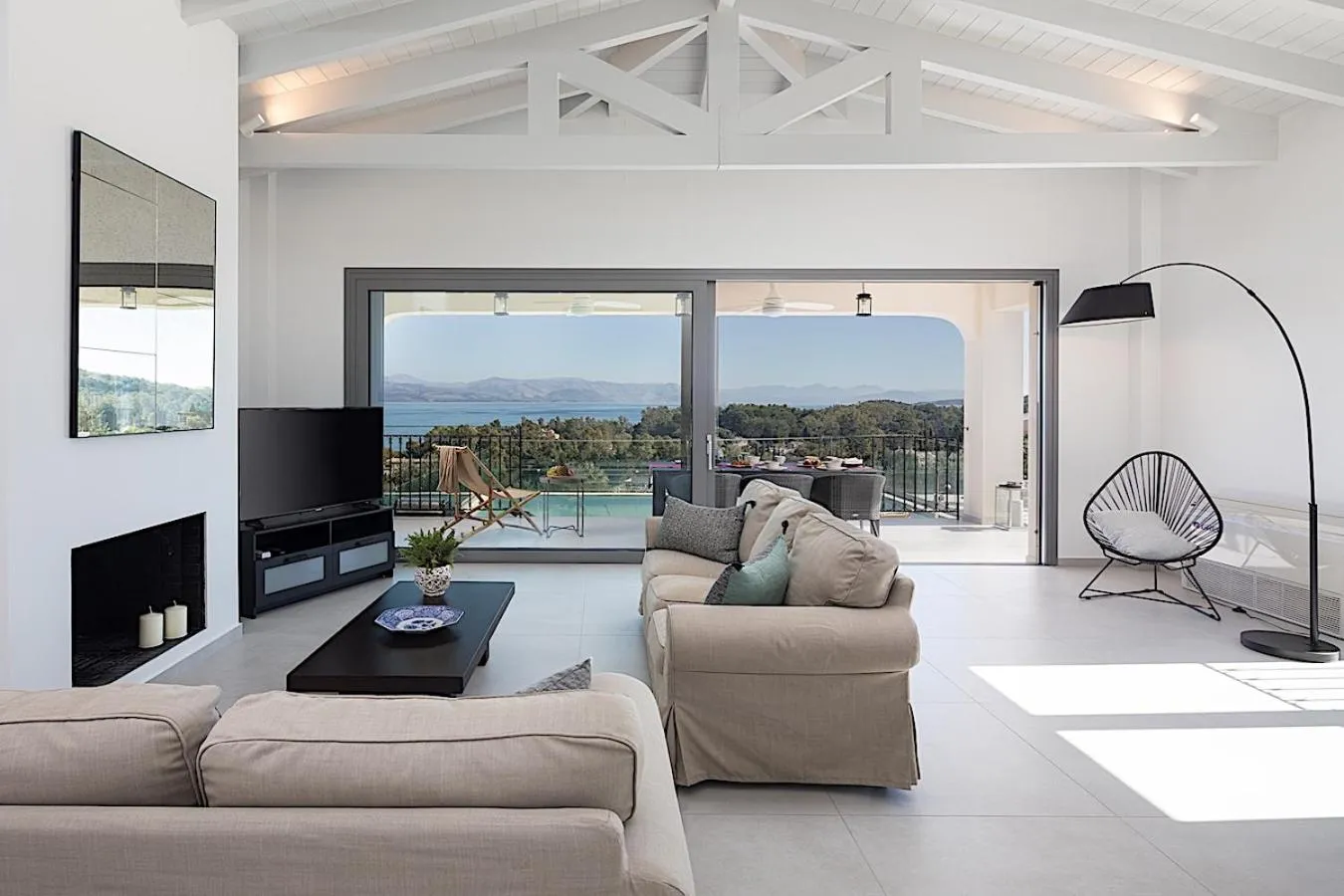 Living room in Villa Giem