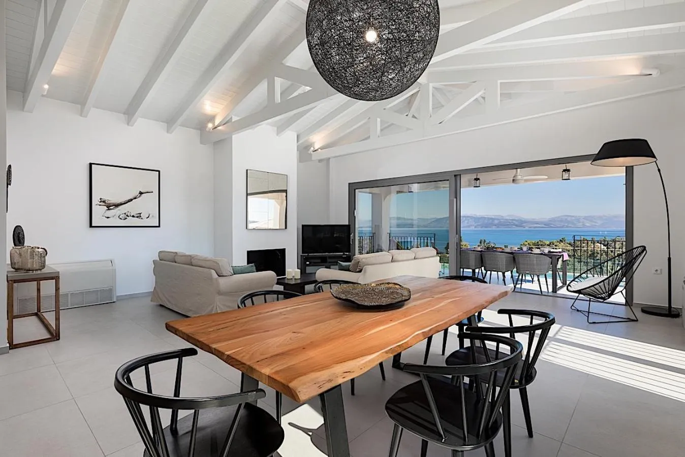 Living room in Villa Giem