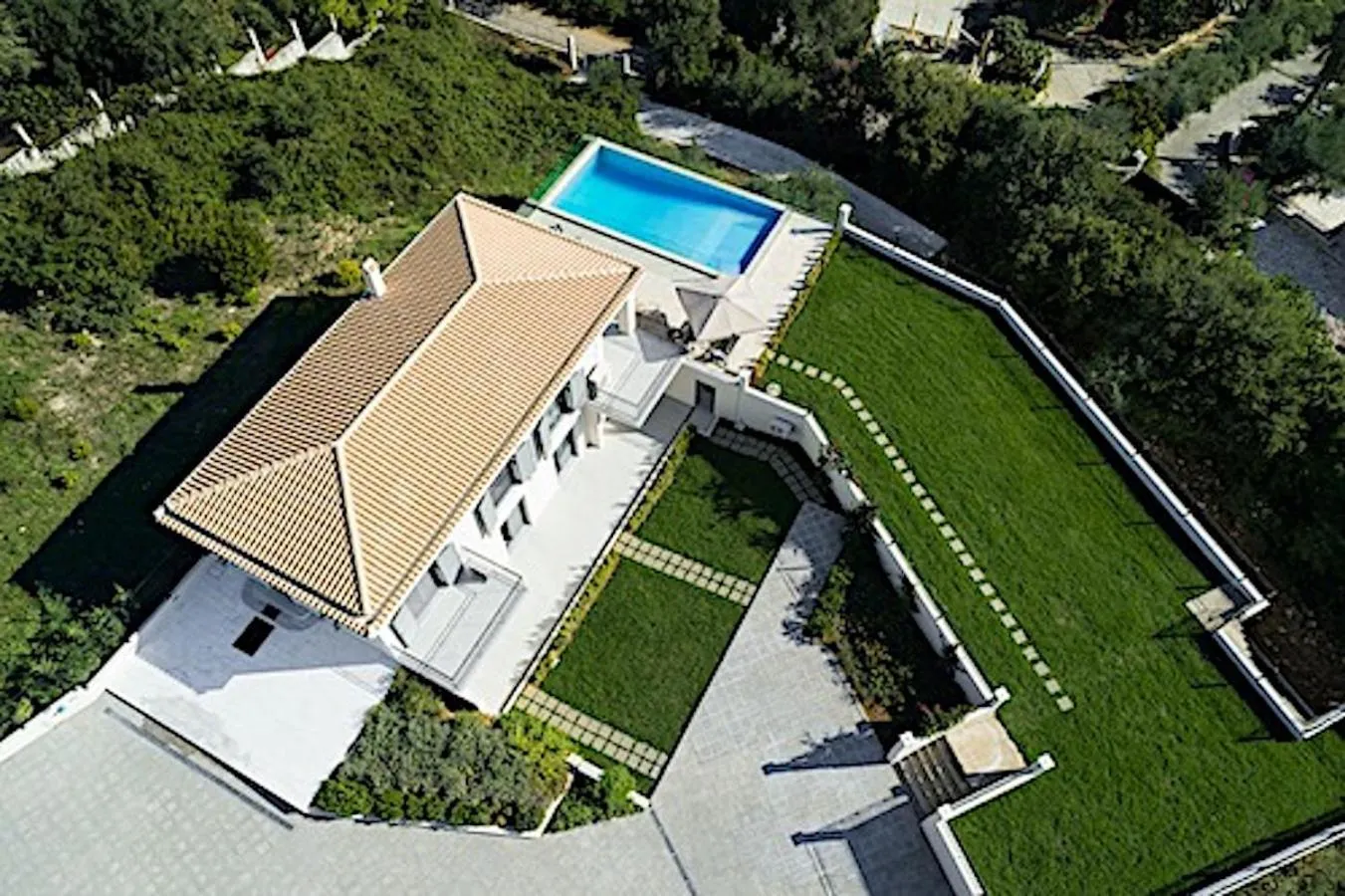 Bird's eye view in Villa Giem
