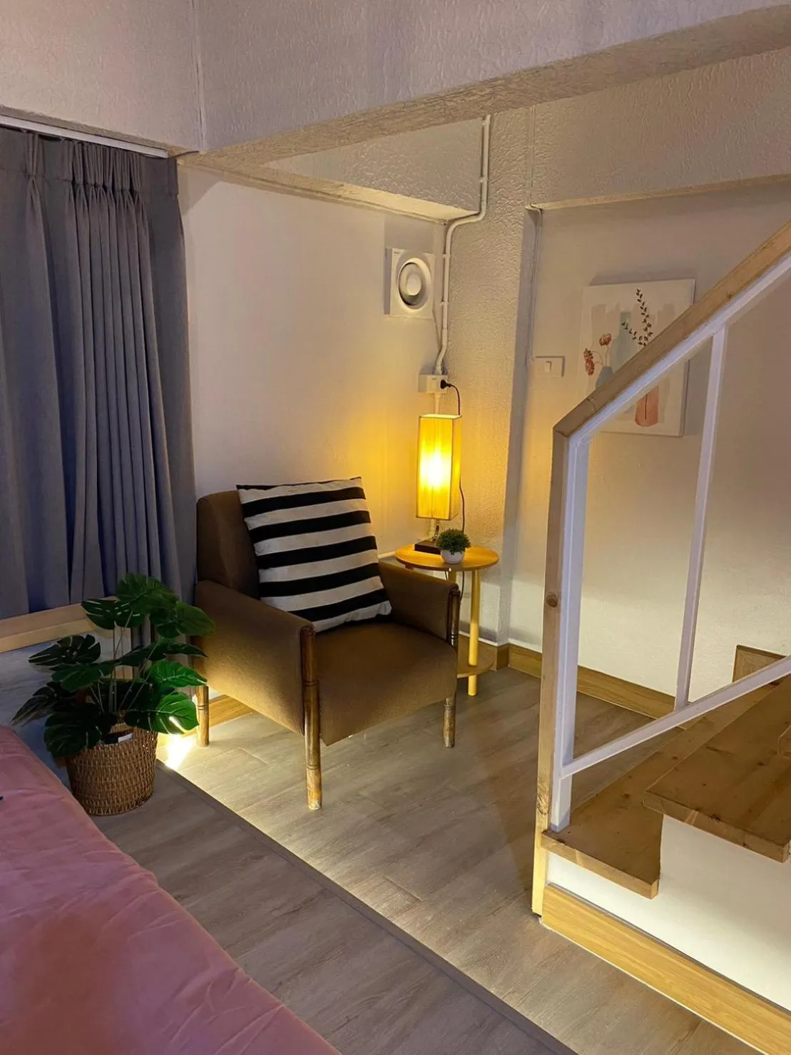 Seating area in My Way Hostel Chiang Mai