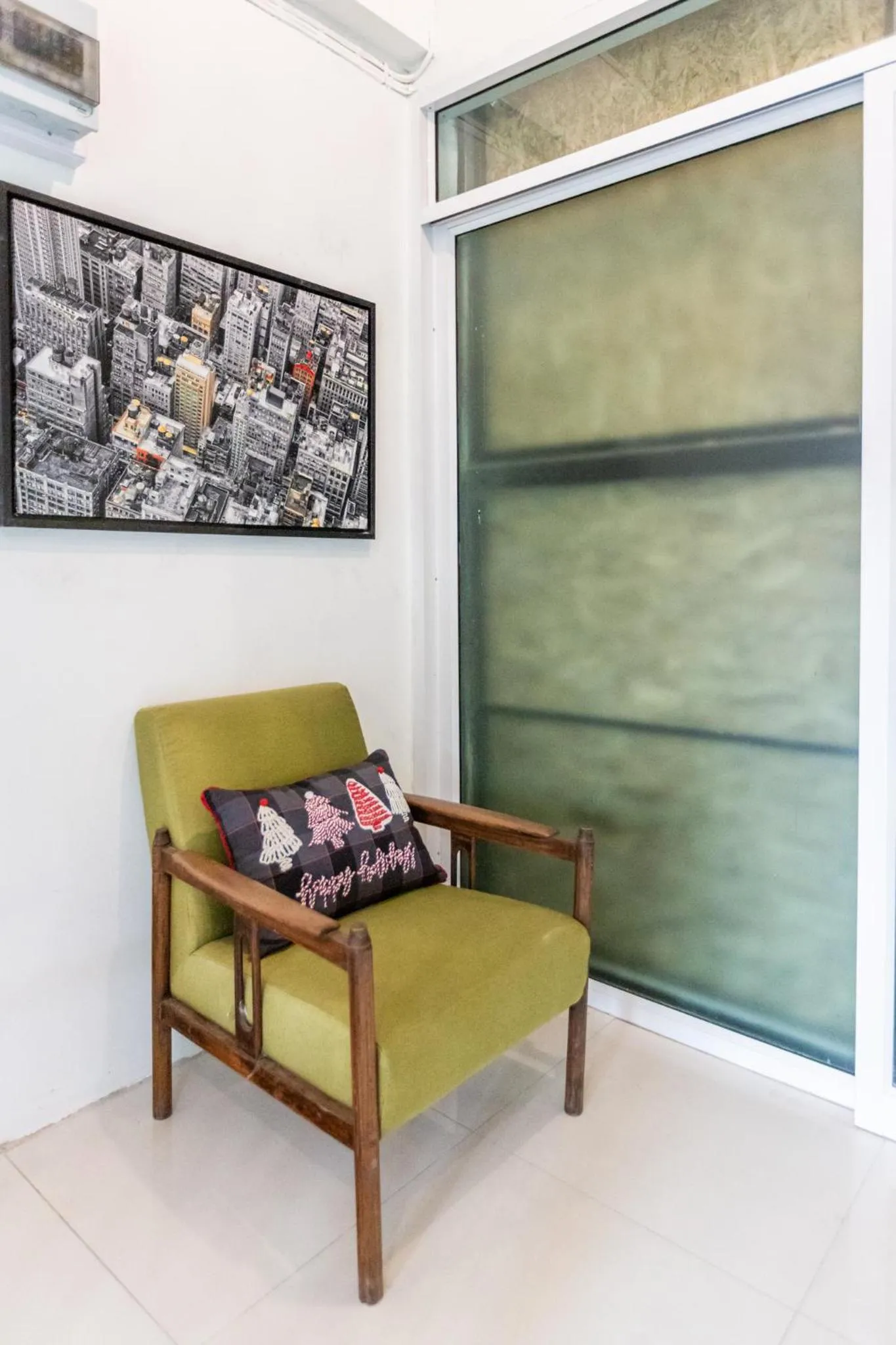 Seating area in My Way Hostel Chiang Mai