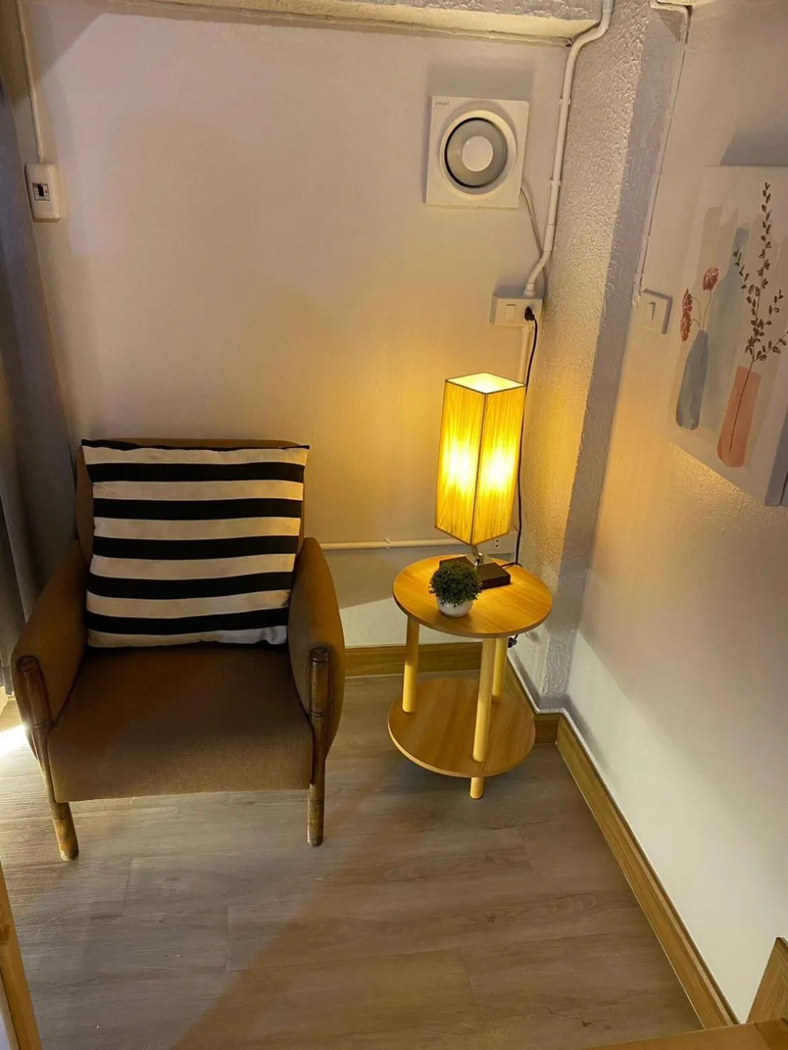 Seating area in My Way Hostel Chiang Mai