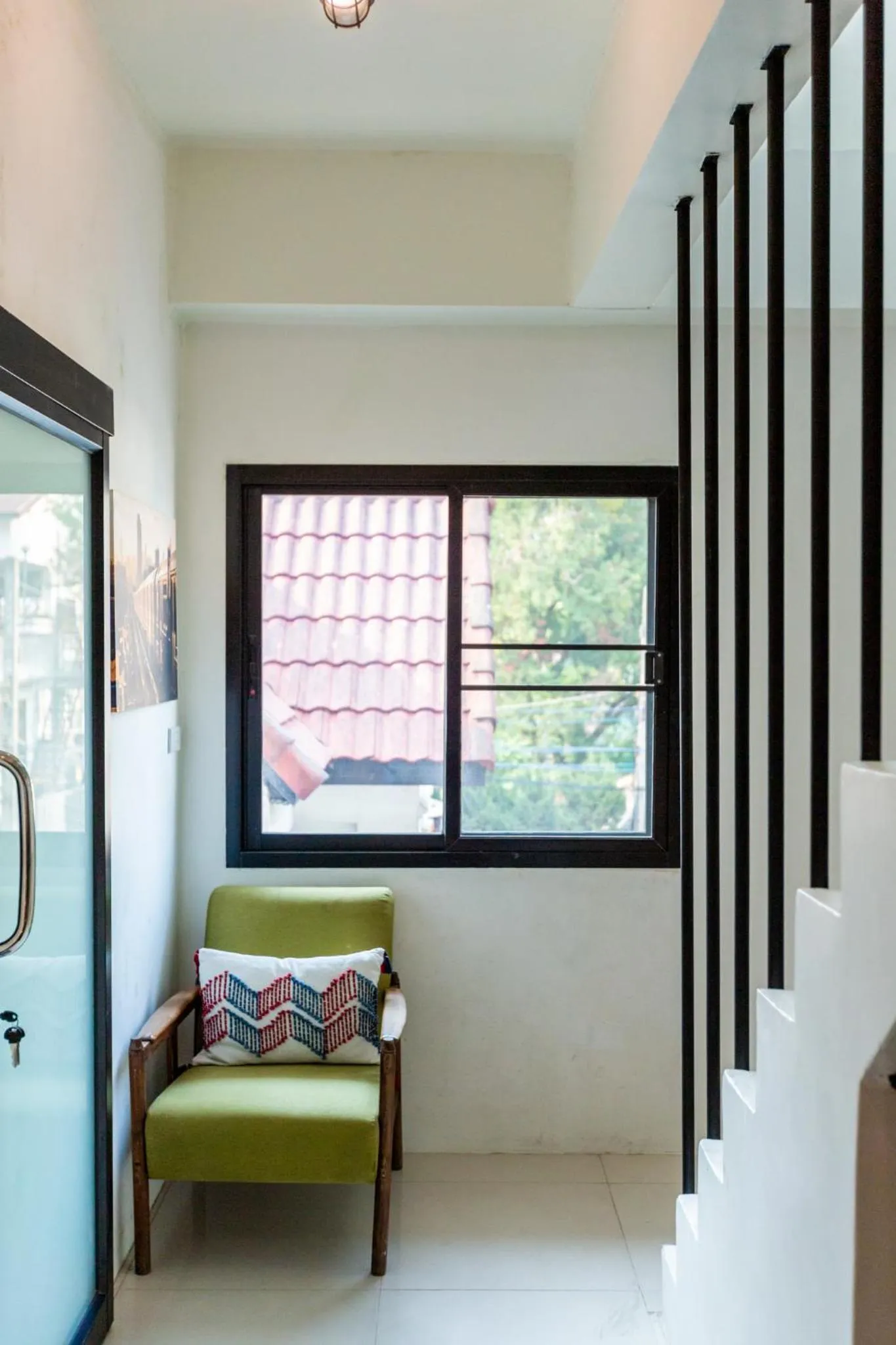 Seating area in My Way Hostel Chiang Mai